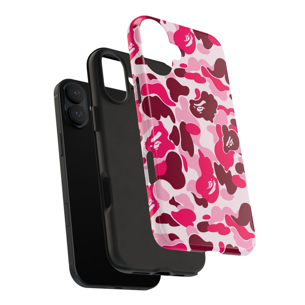 Pink Bape Print Phone Case