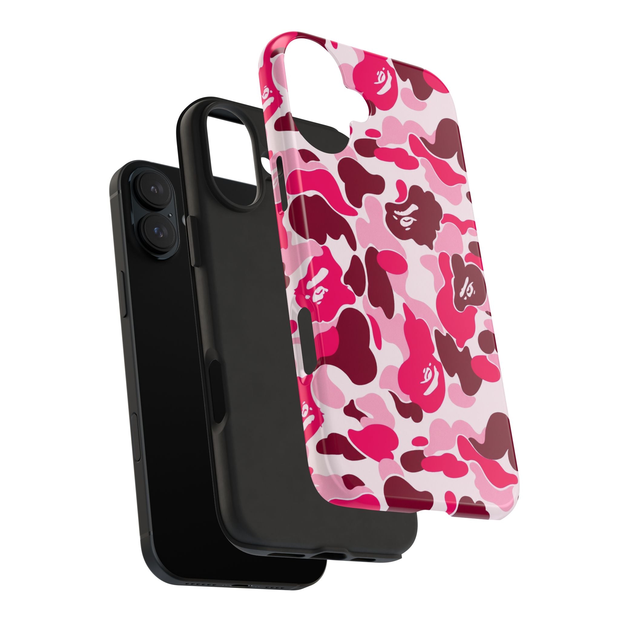 Pink Bape Print Phone Case