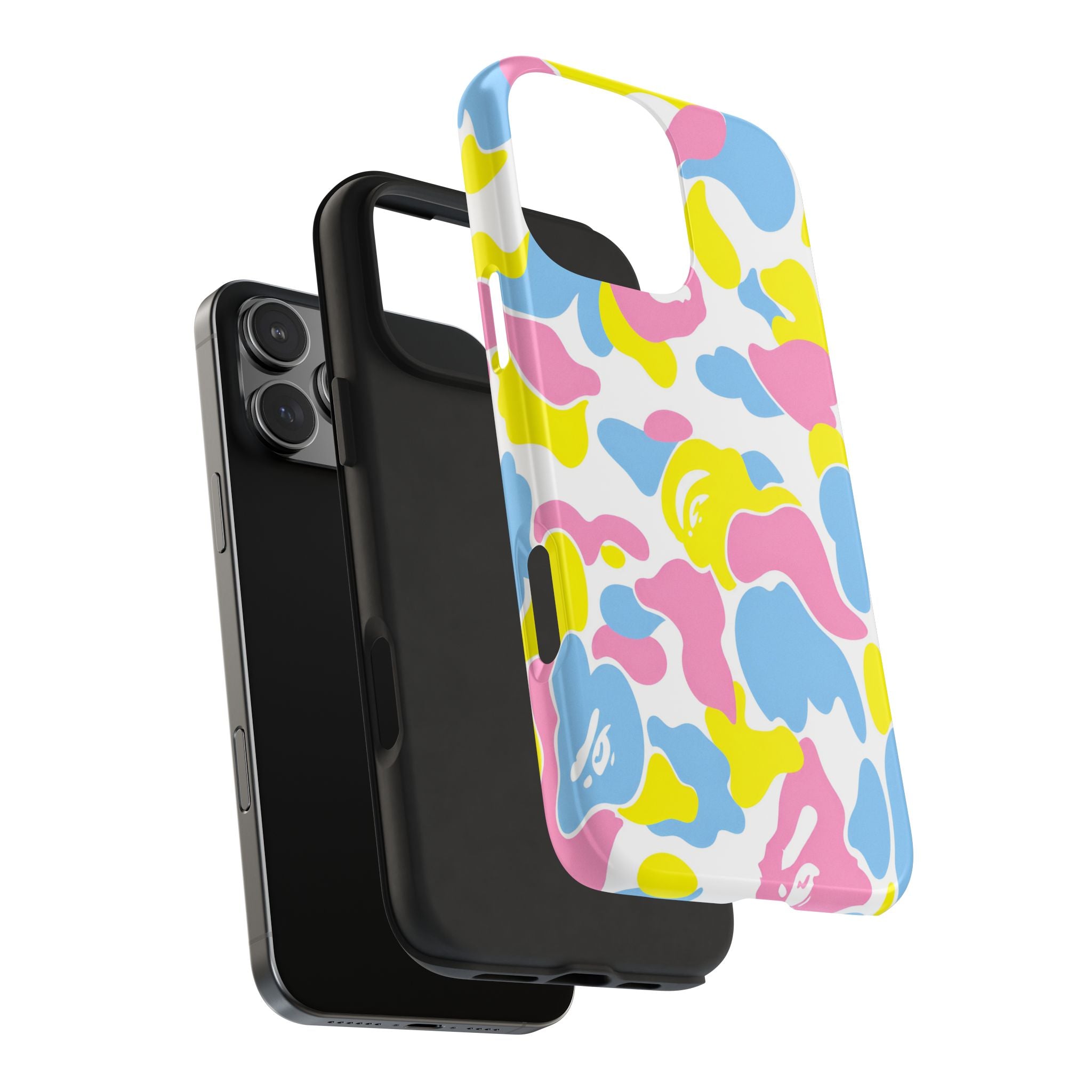 Multicolor Bape Print Phone Case