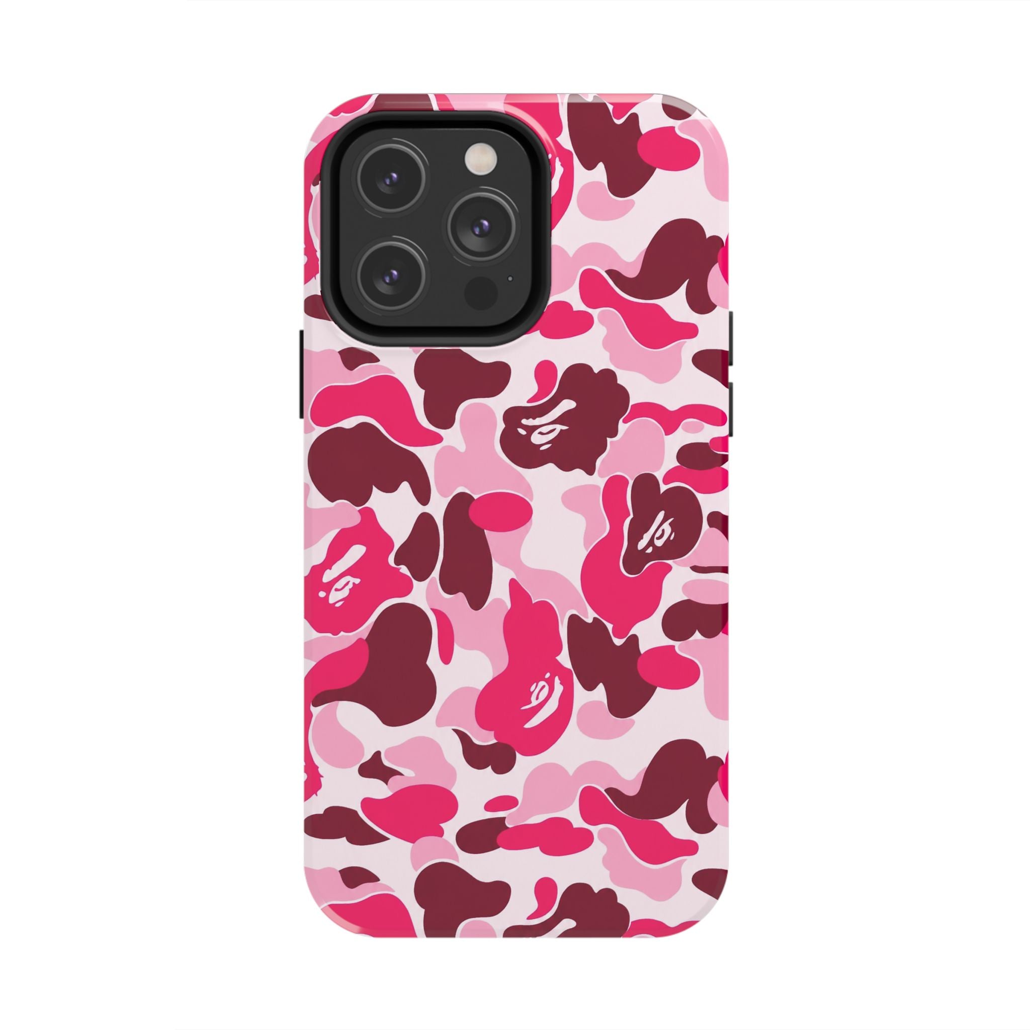 Pink Bape Print Phone Case