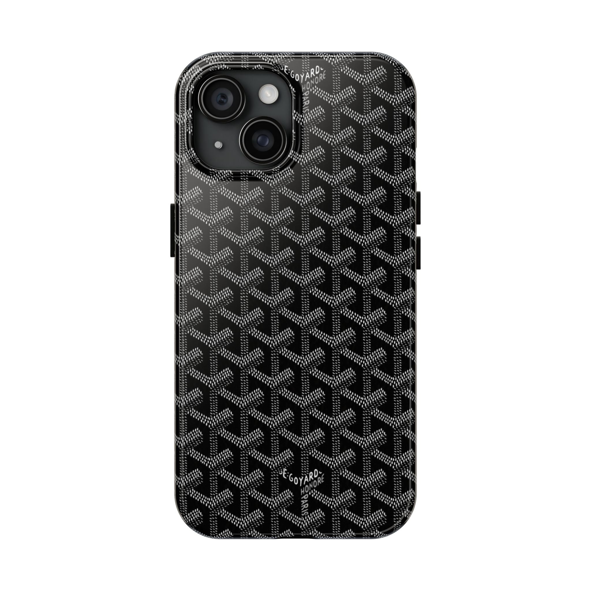 Black Goyard Phone Case