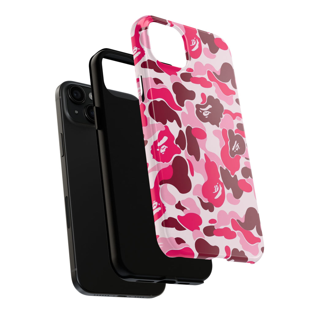 Pink Bape Print Phone Case