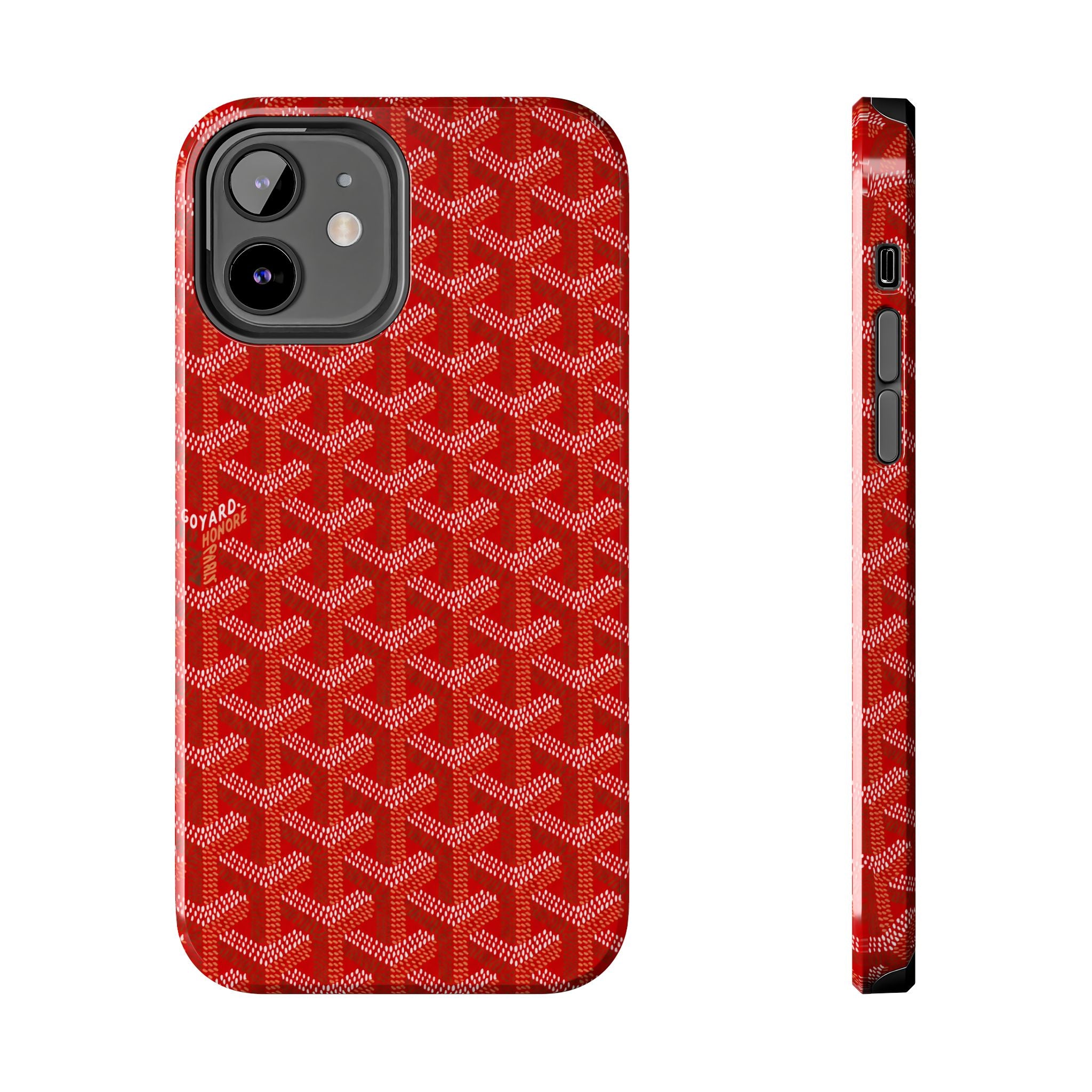 Red Goyard Phone Case