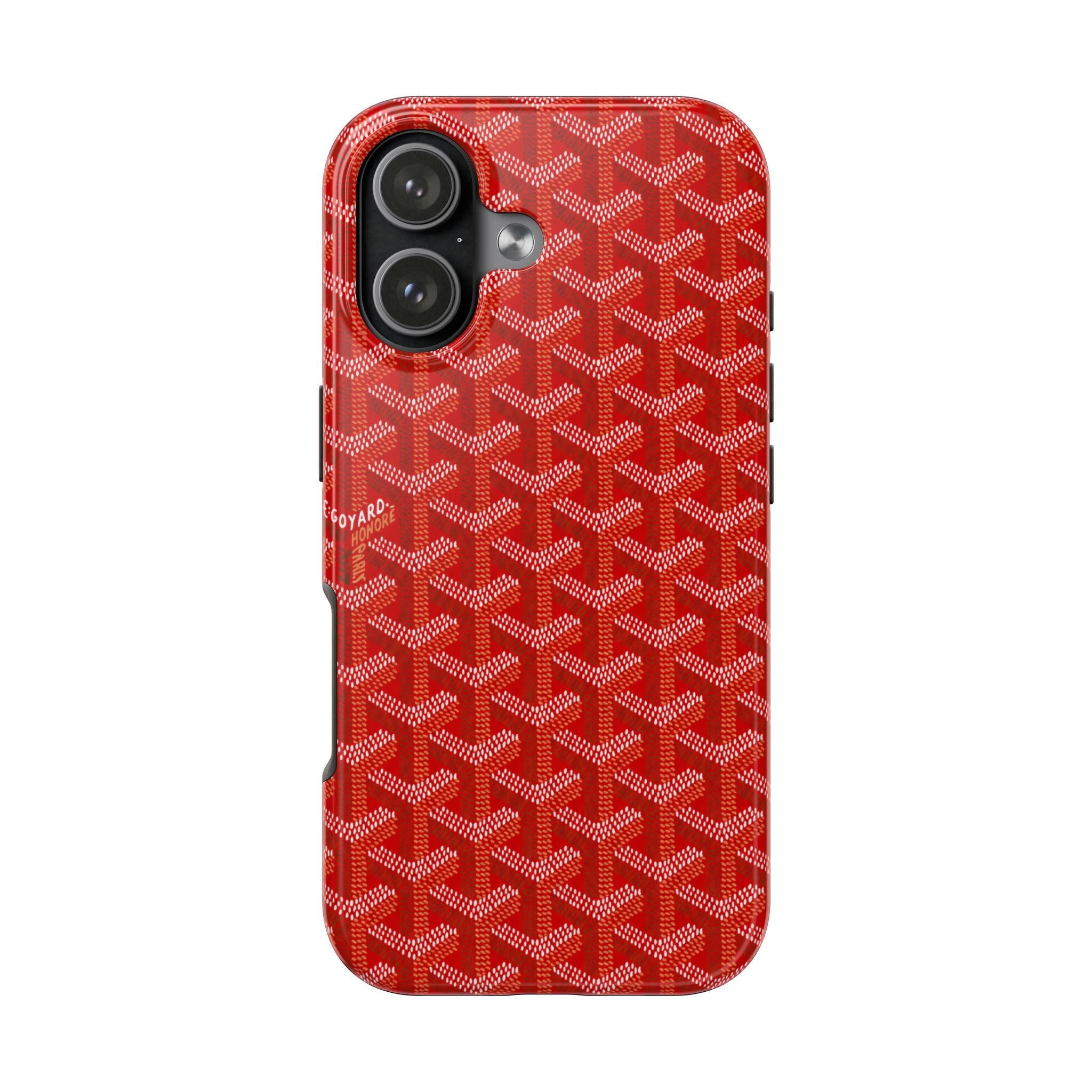 Red Goyard Phone Case