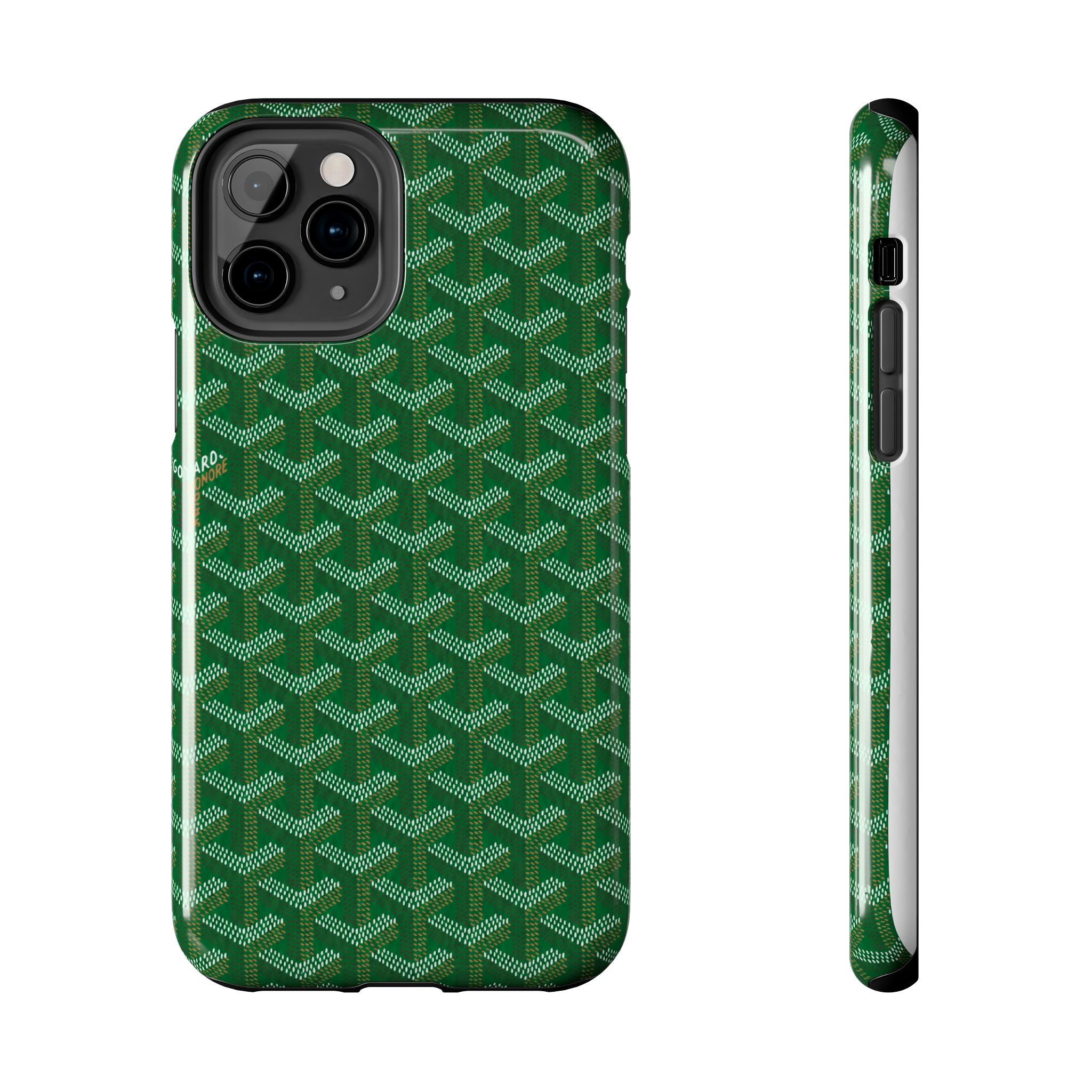 Green Goyard Phone Case