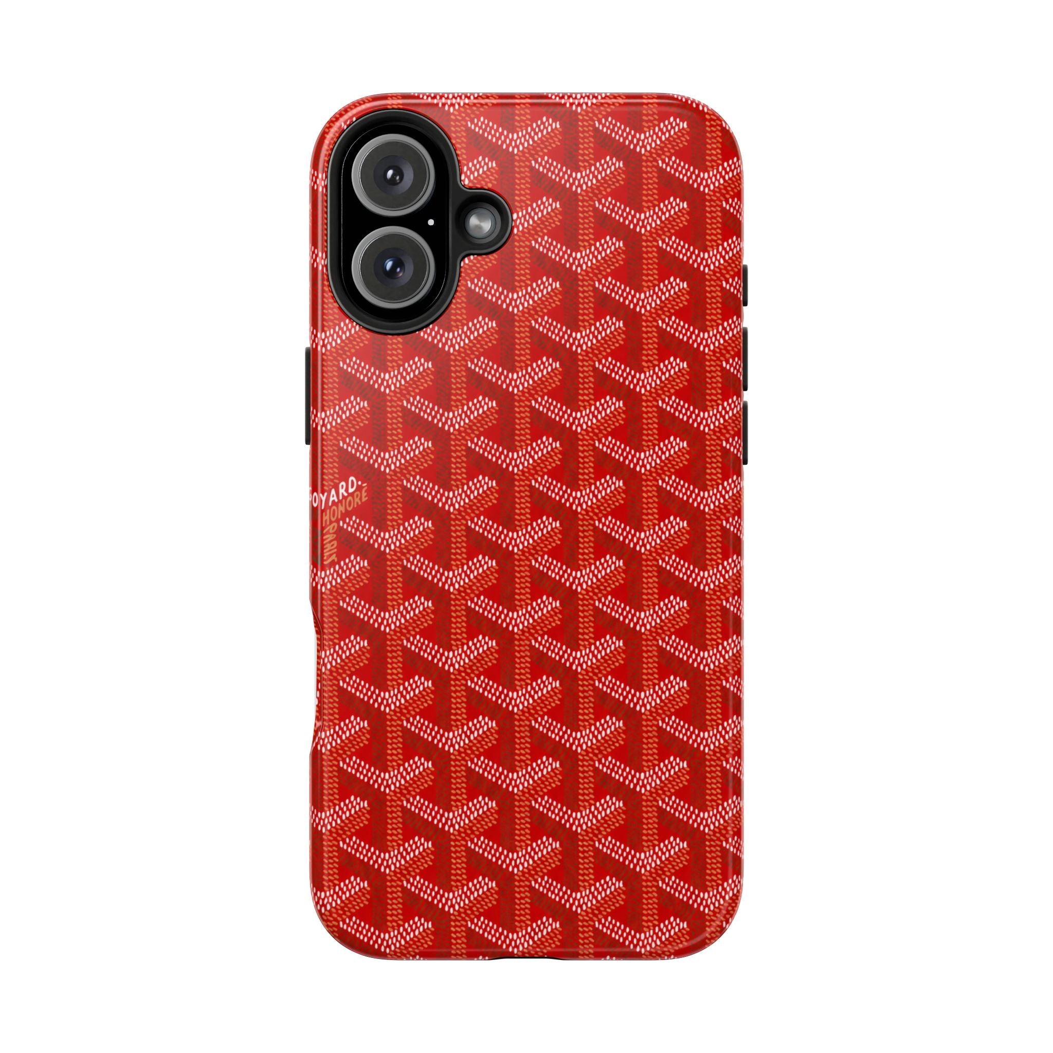 Red Goyard Phone Case