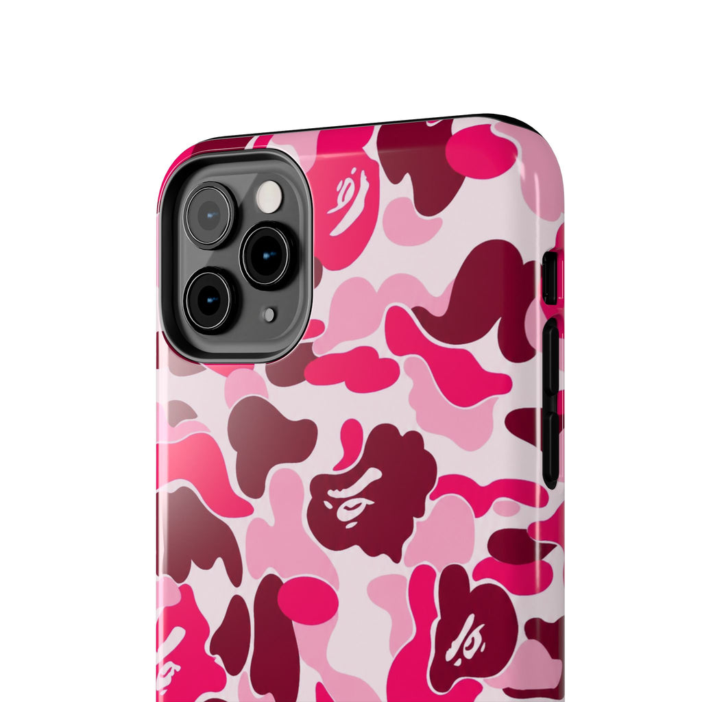 Pink Bape Print Phone Case
