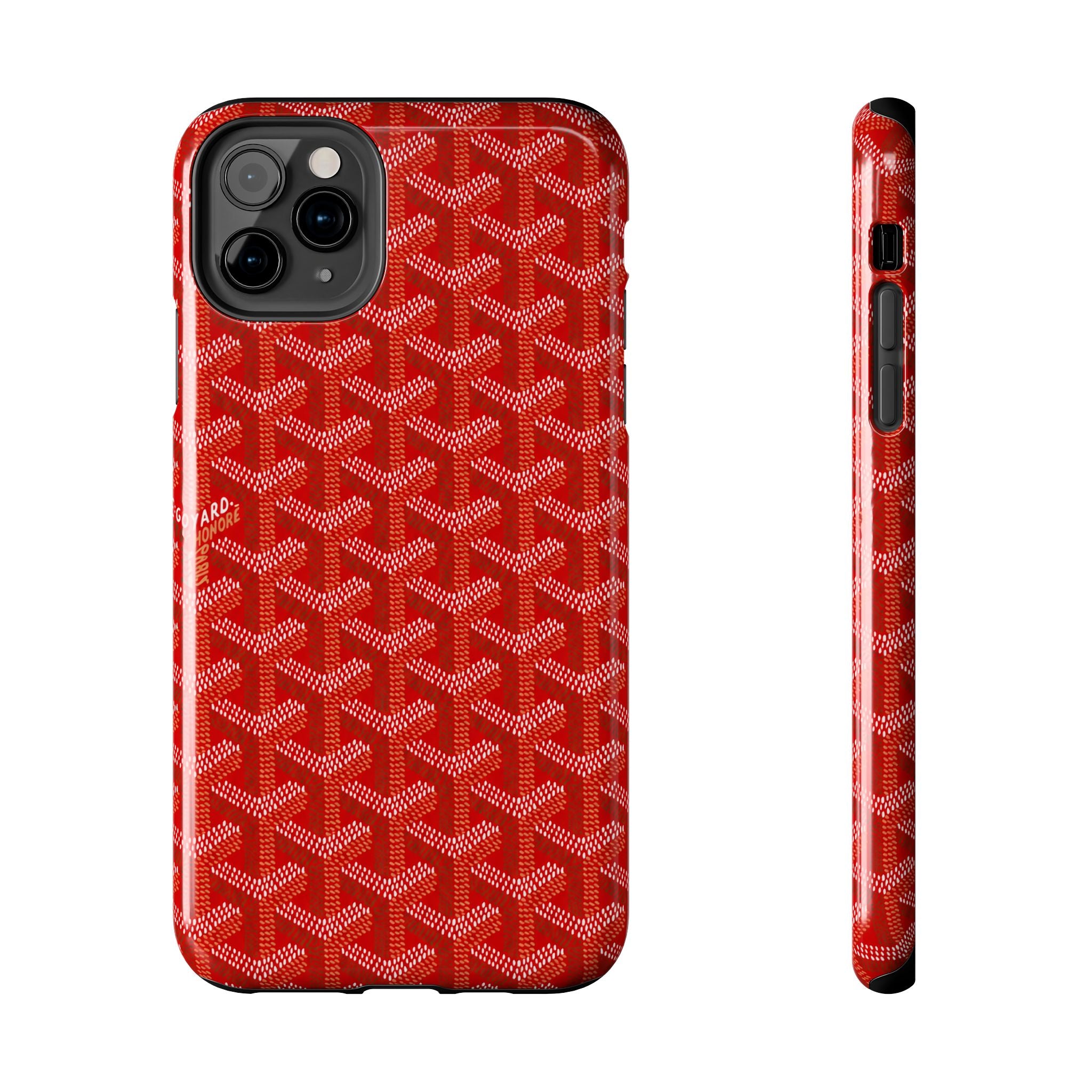 Red Goyard Phone Case