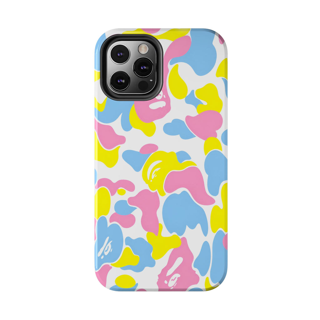 Multicolor Bape Print Phone Case