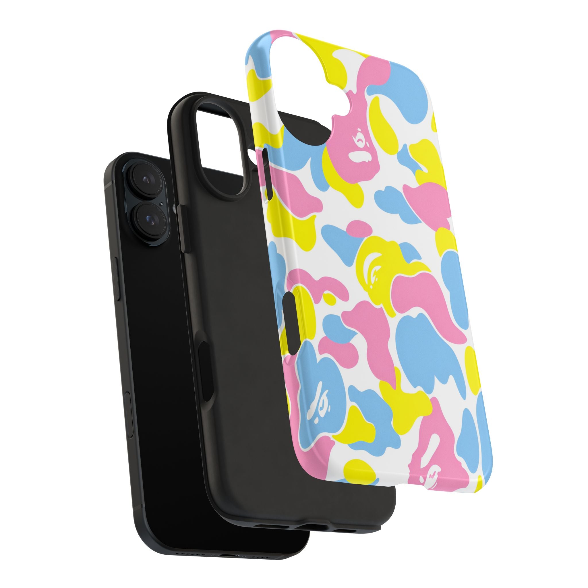 Multicolor Bape Print Phone Case
