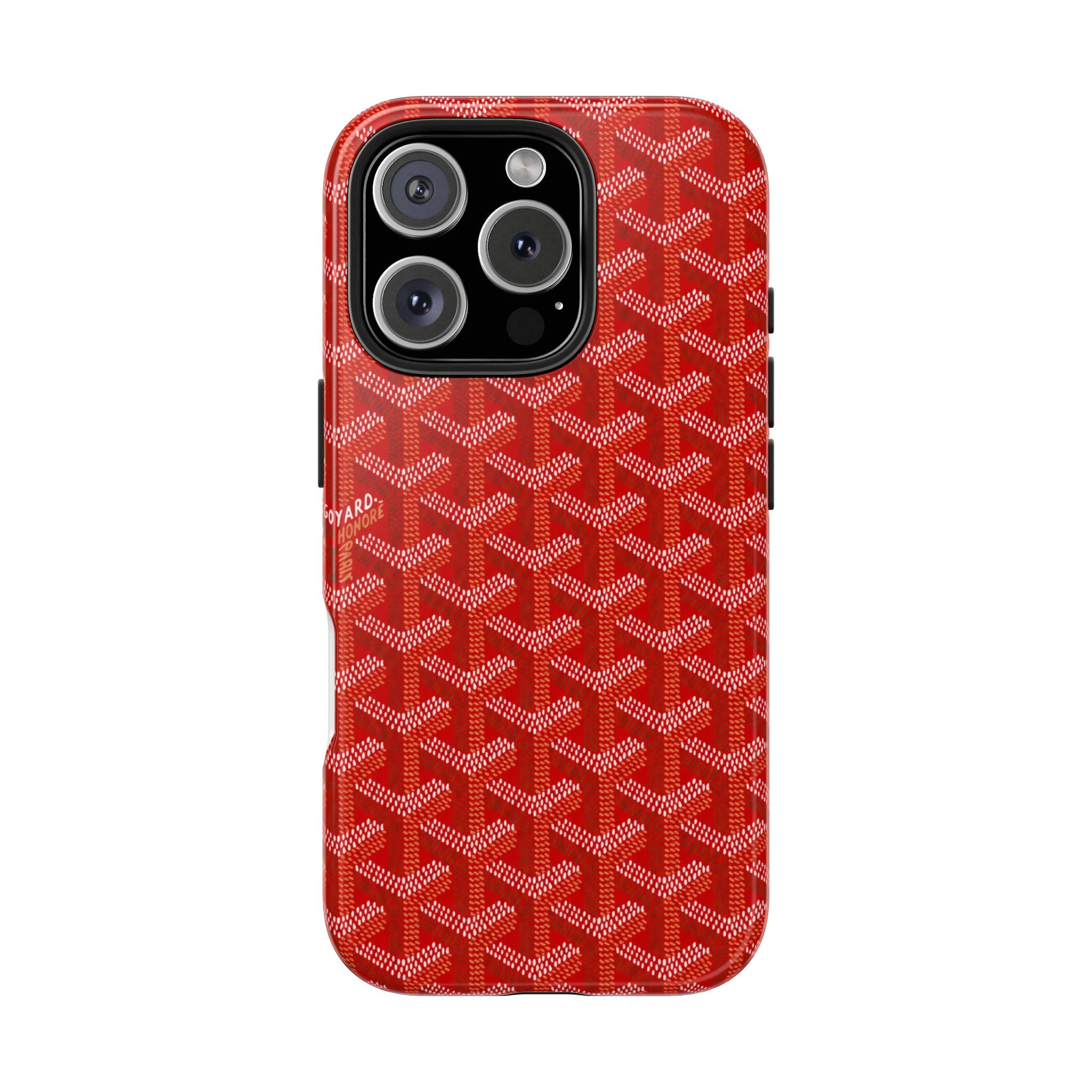 Red Goyard Phone Case