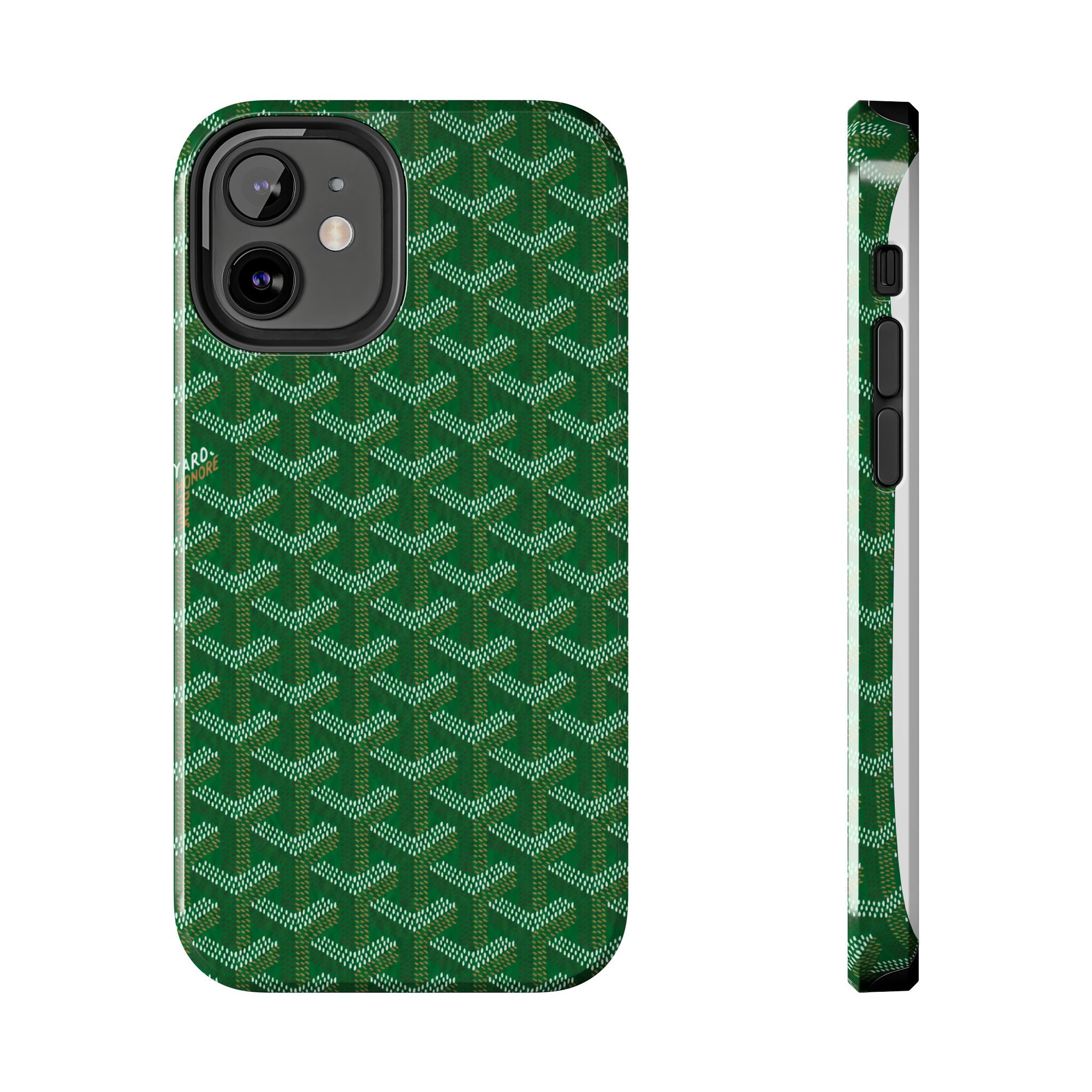 Green Goyard Phone Case