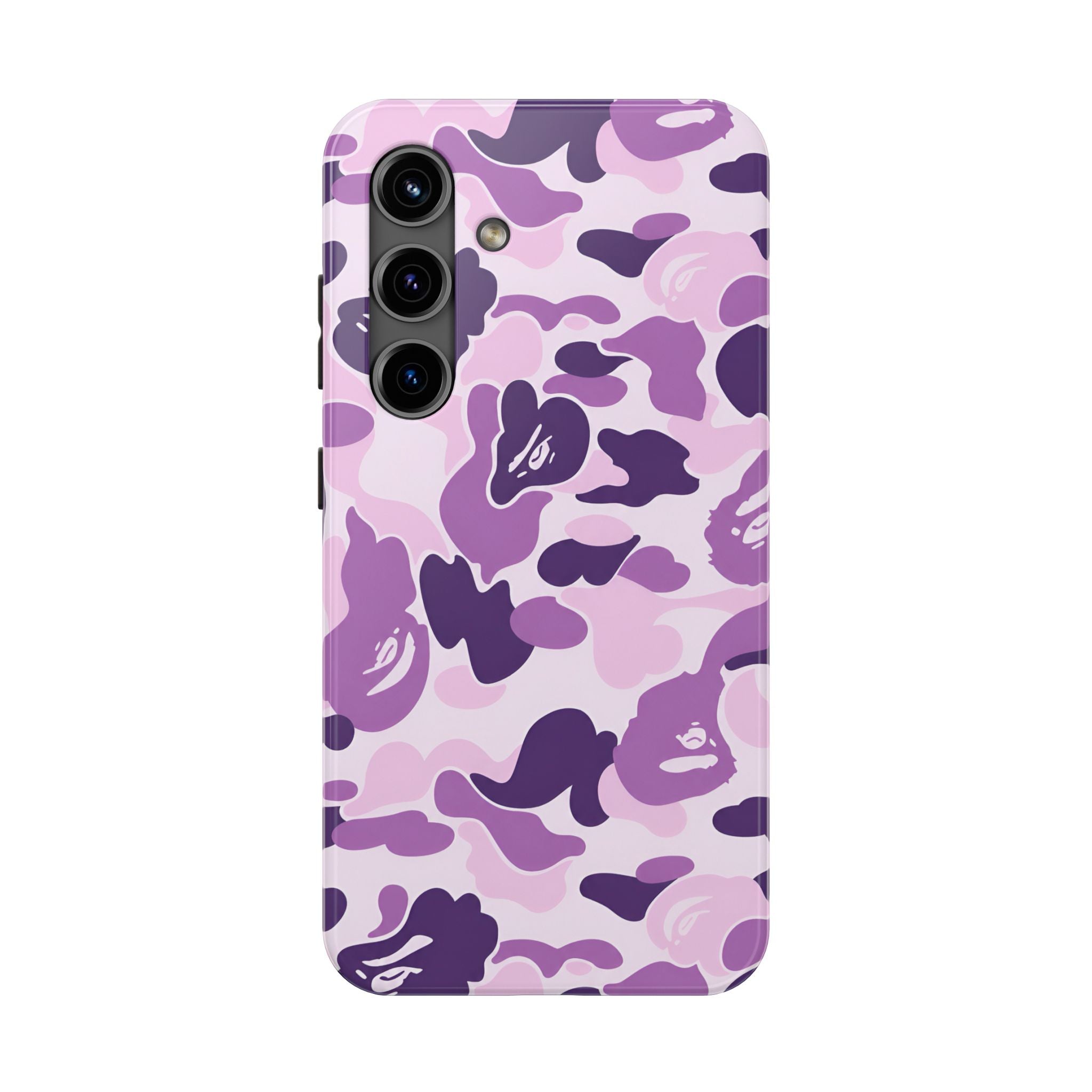 Purple Bape Print Phone Case