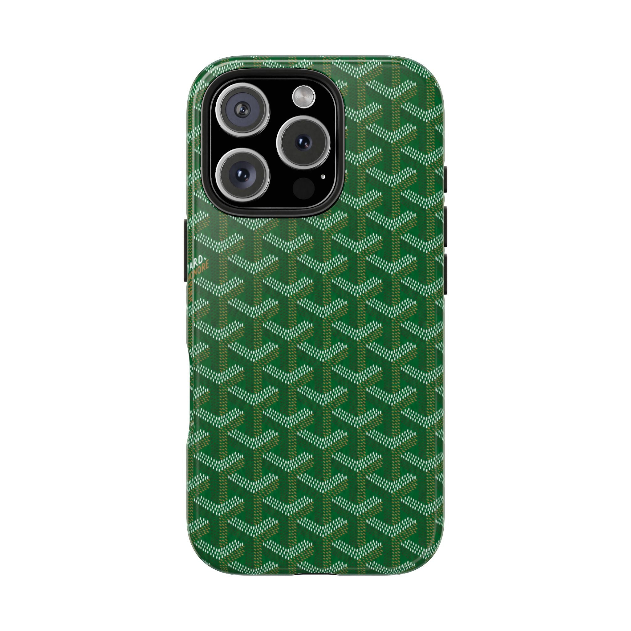 Green Goyard Phone Case