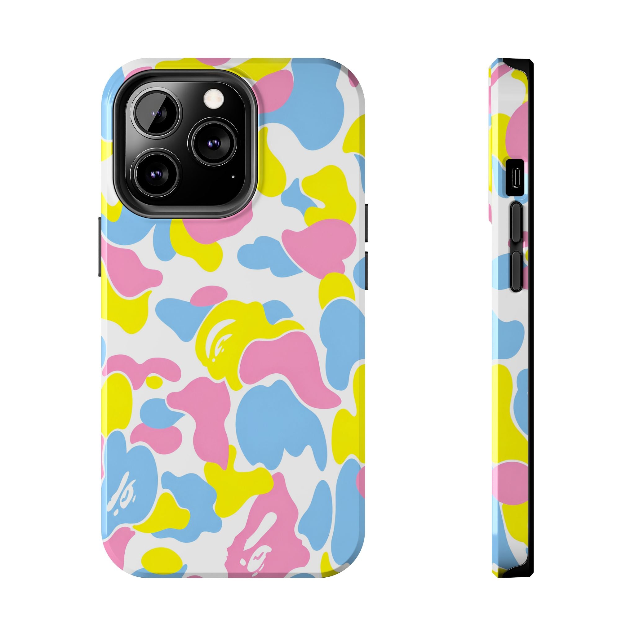 Multicolor Bape Print Phone Case
