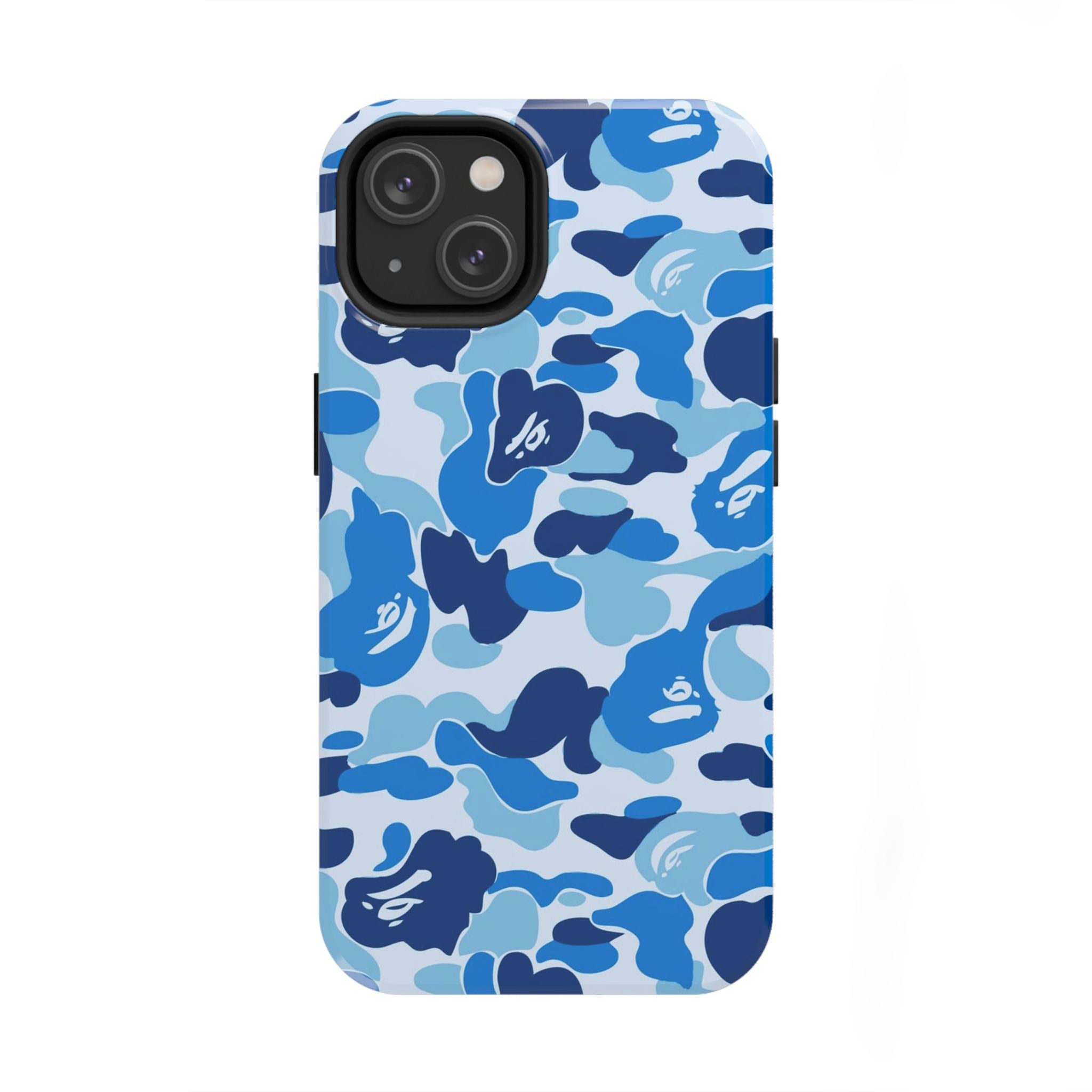Blue Bape Print Phone Case