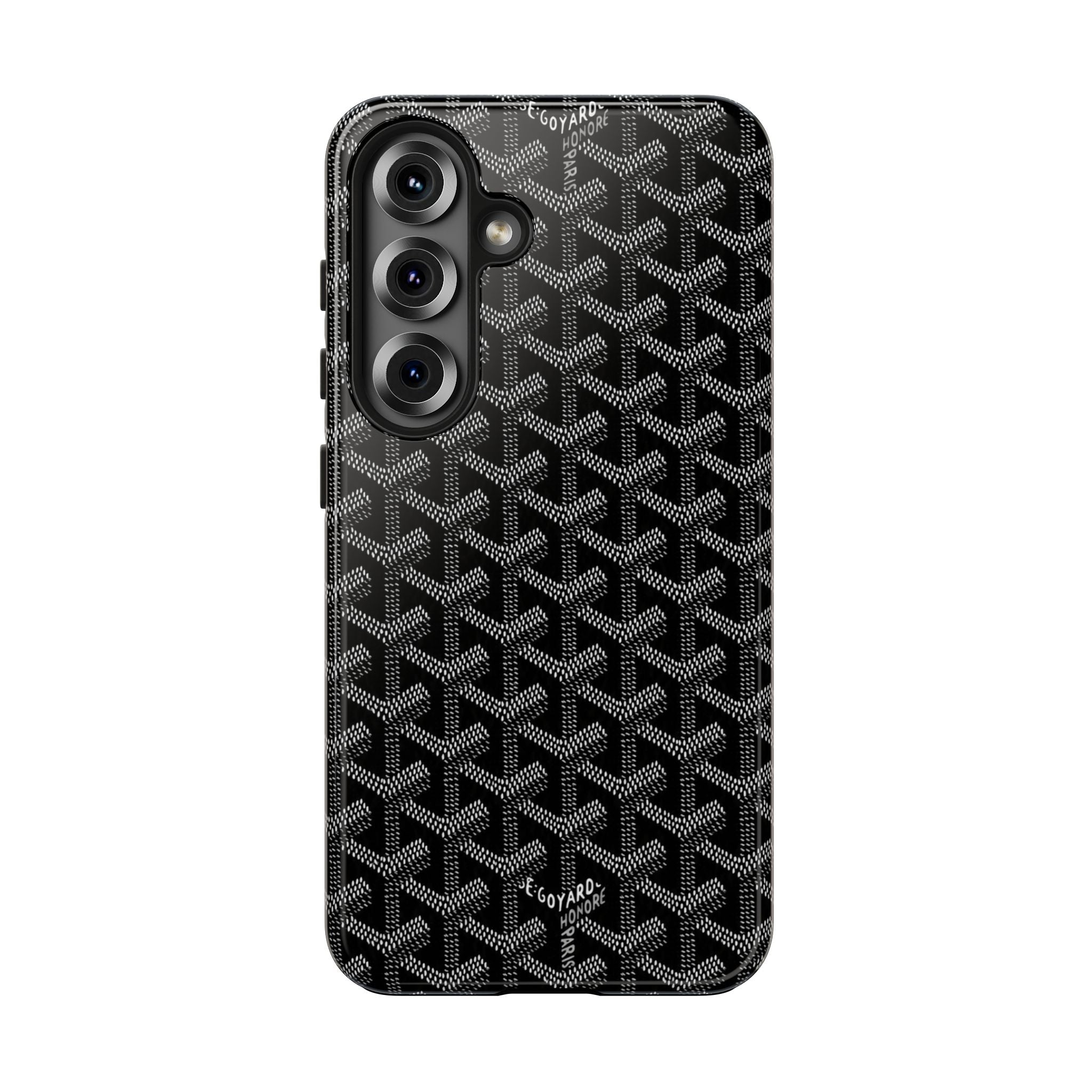 Black Goyard Phone Case