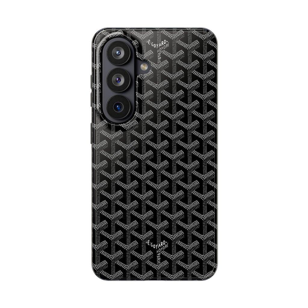 Black Goyard Phone Case