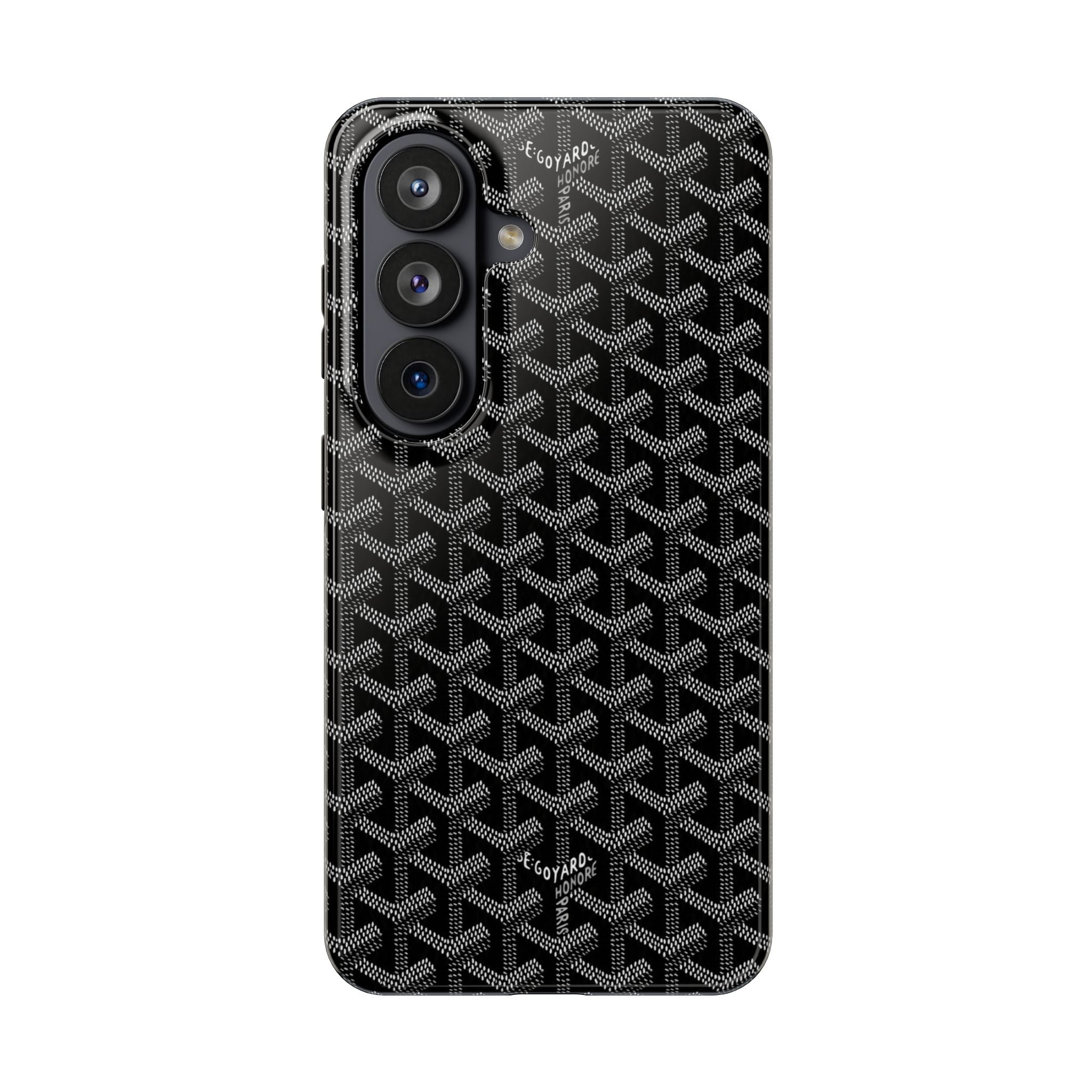 Black Goyard Phone Case