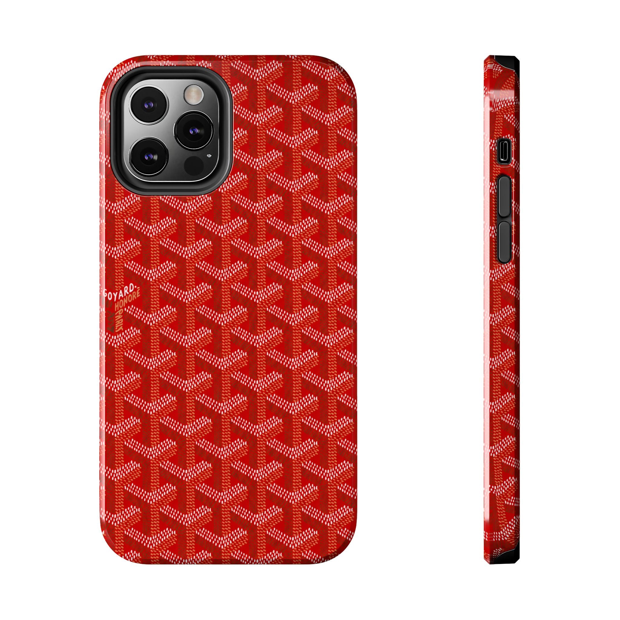 Red Goyard Phone Case