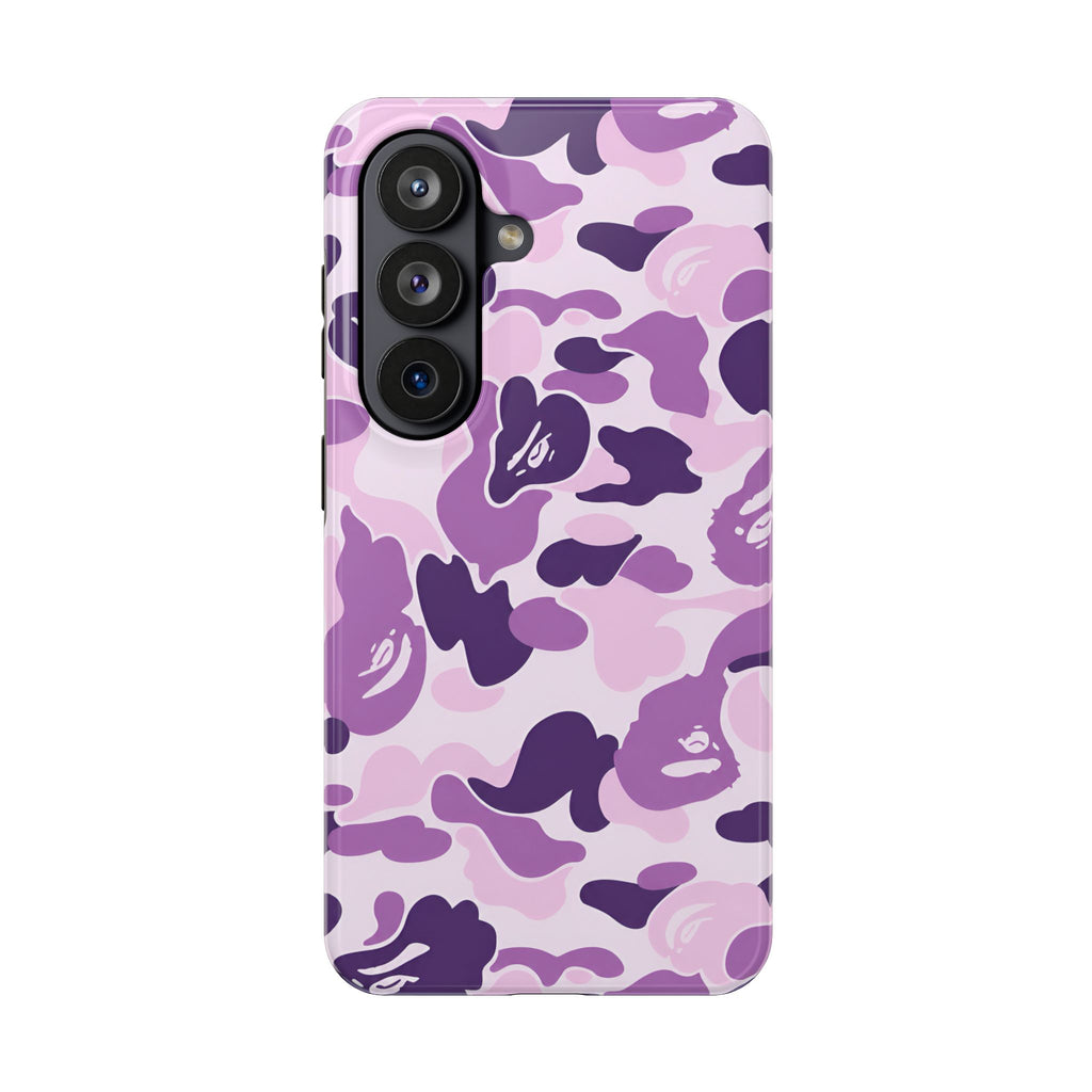 Purple Bape Print Phone Case