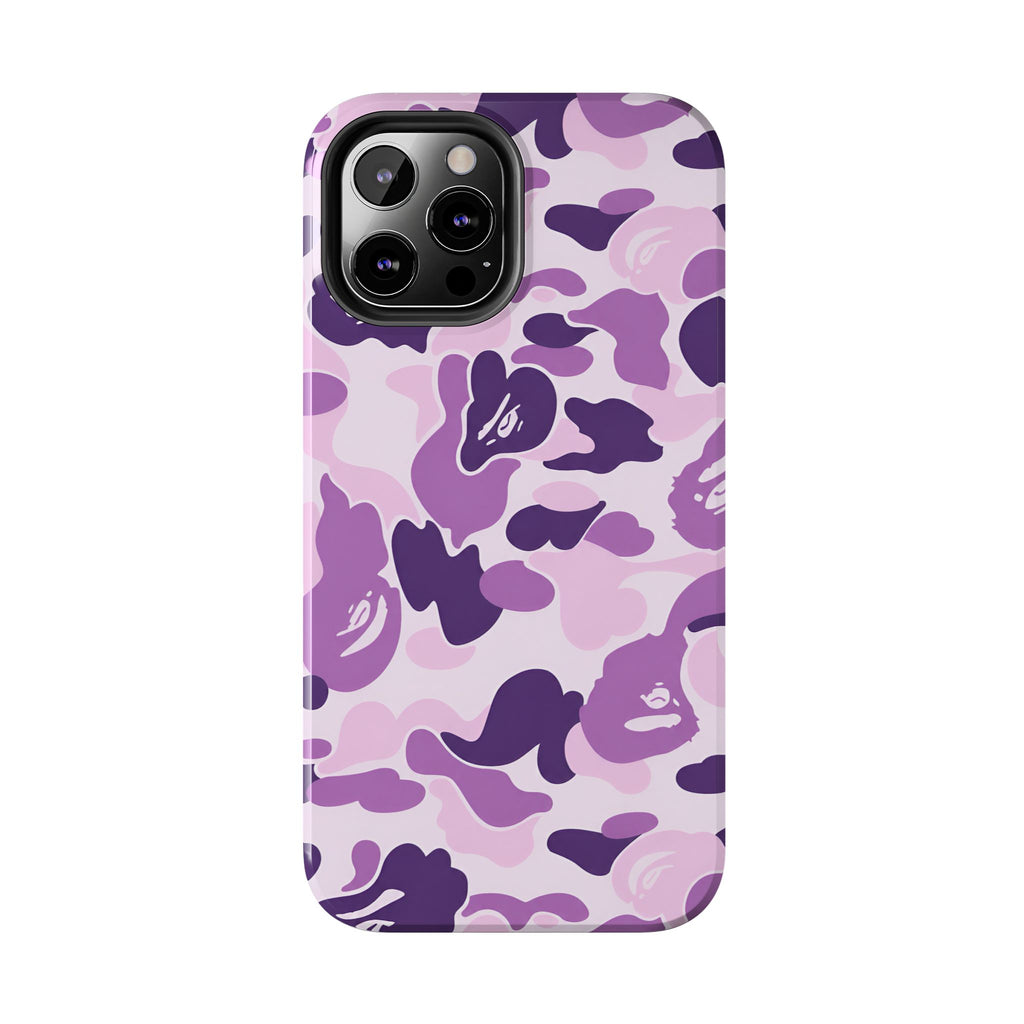 Purple Bape Print Phone Case