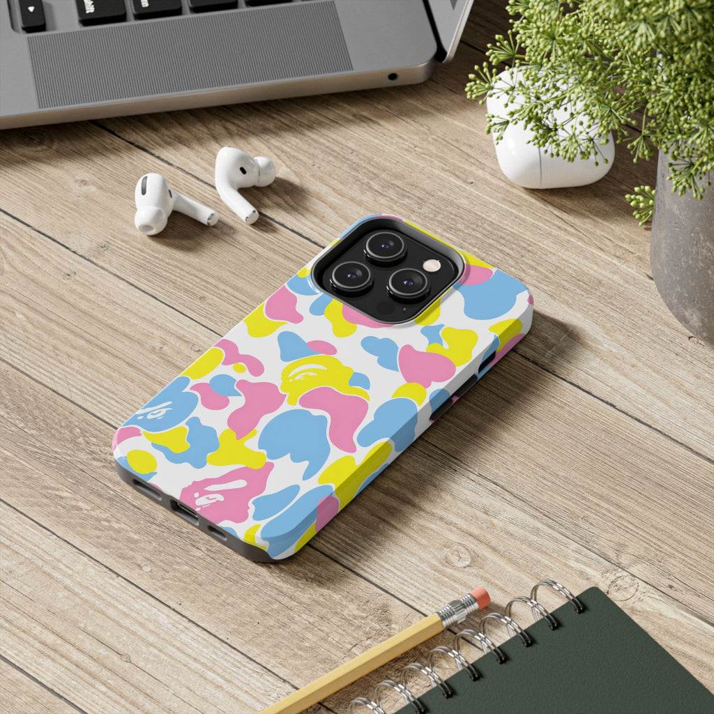 Multicolor Bape Print Phone Case
