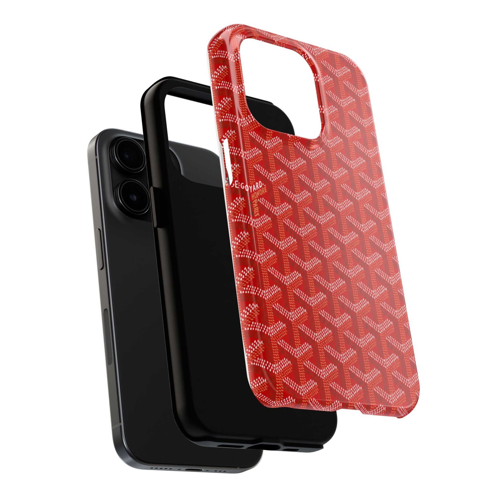 Red Goyard Phone Case