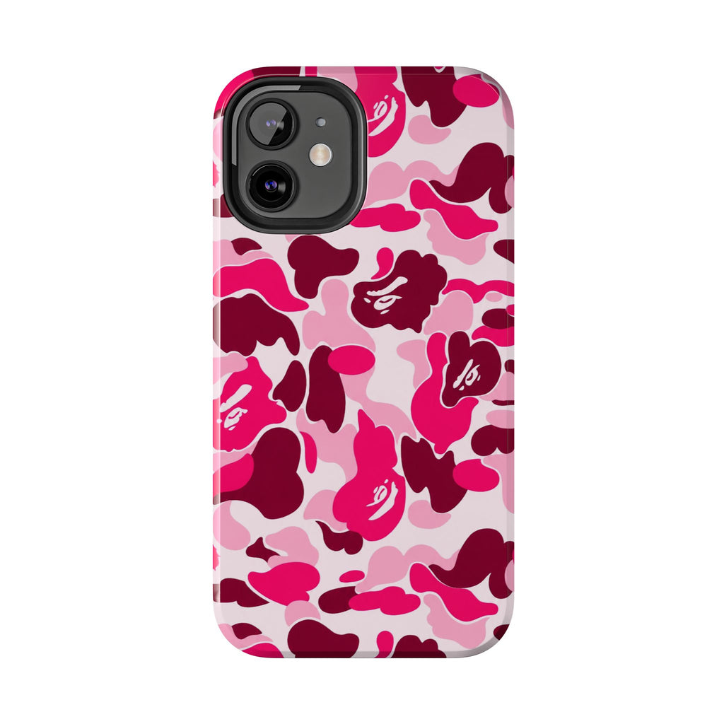 Pink Bape Print Phone Case