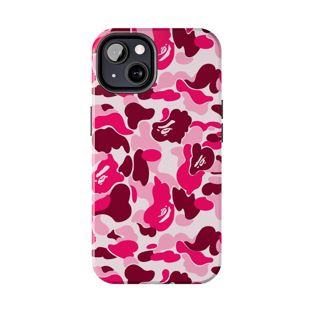 Pink Bape Print Phone Case