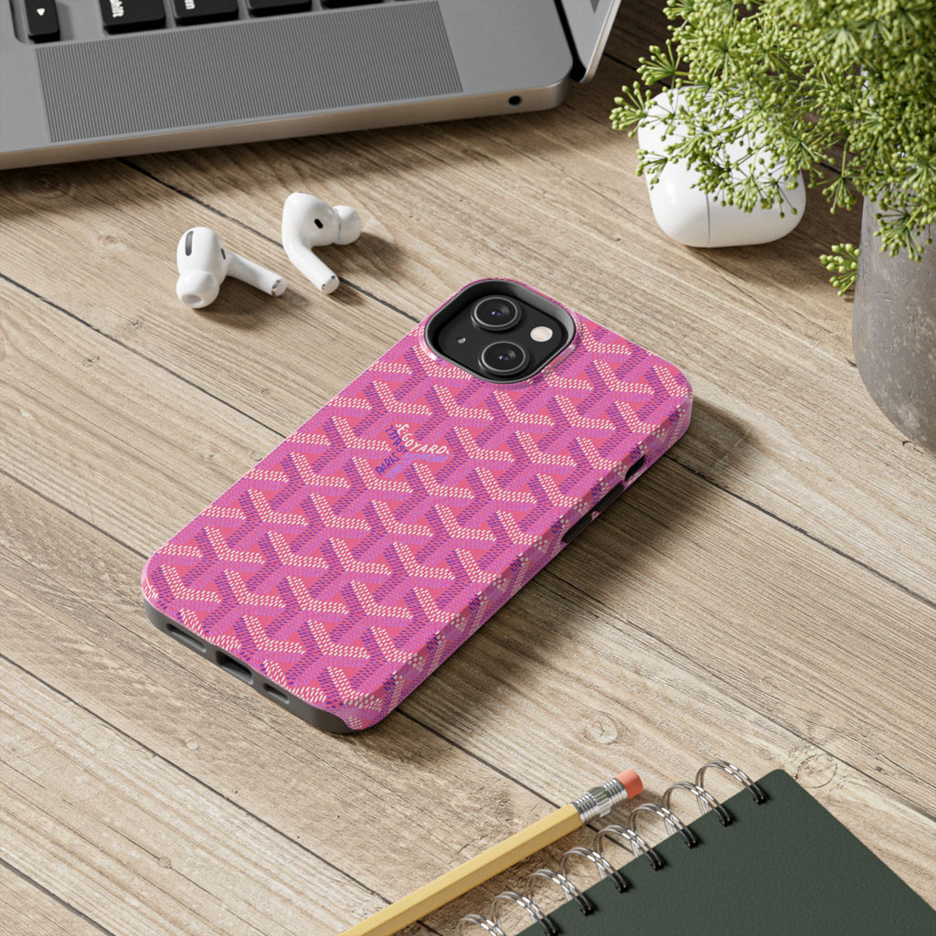 Pink Goyard Phone Case