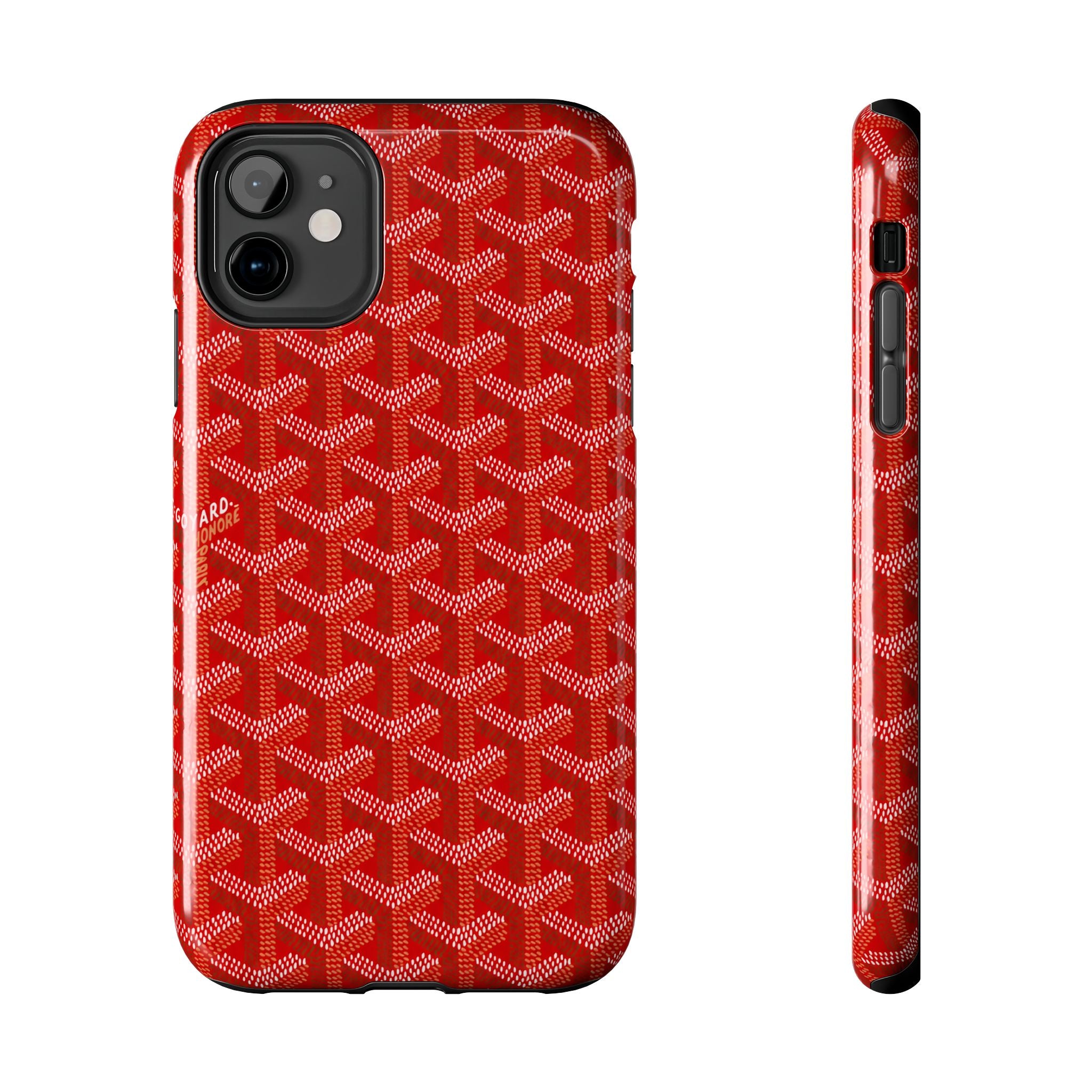 Red Goyard Phone Case