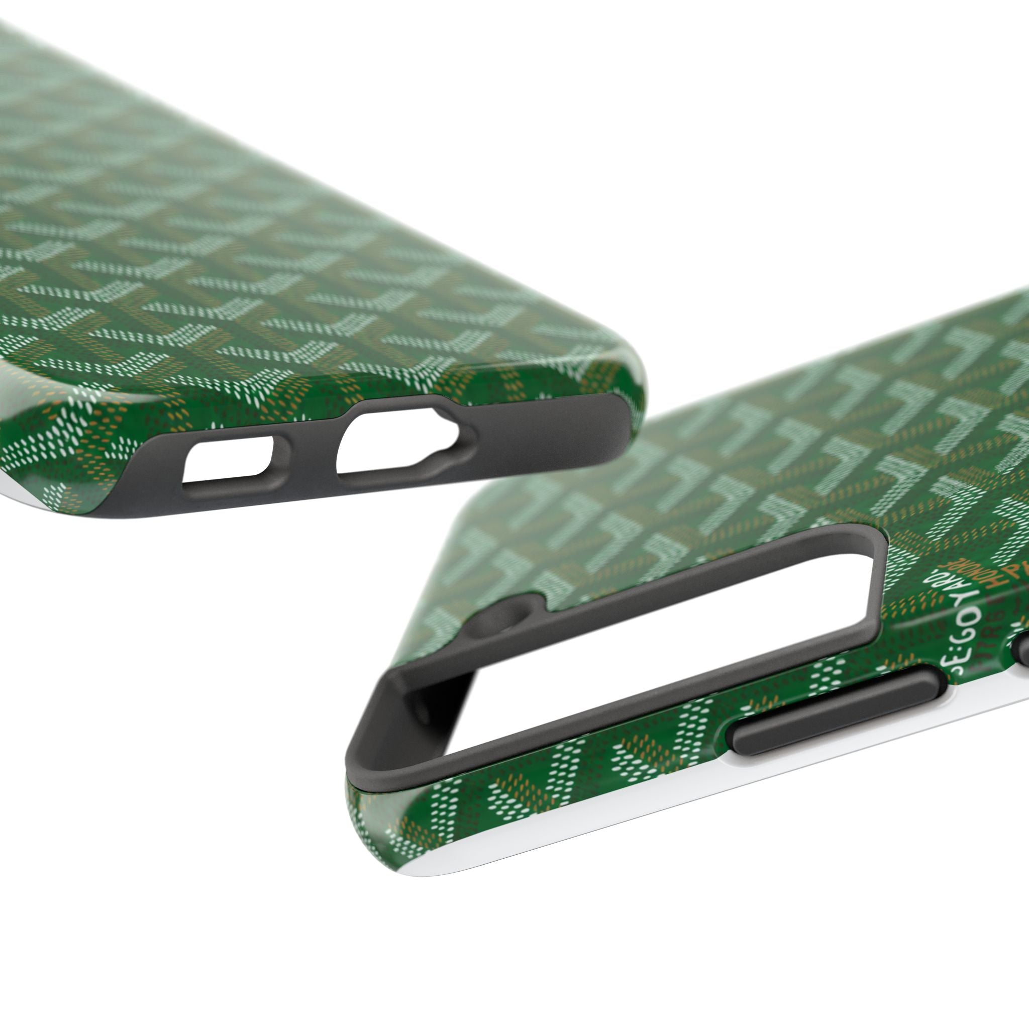 Green Goyard Phone Case