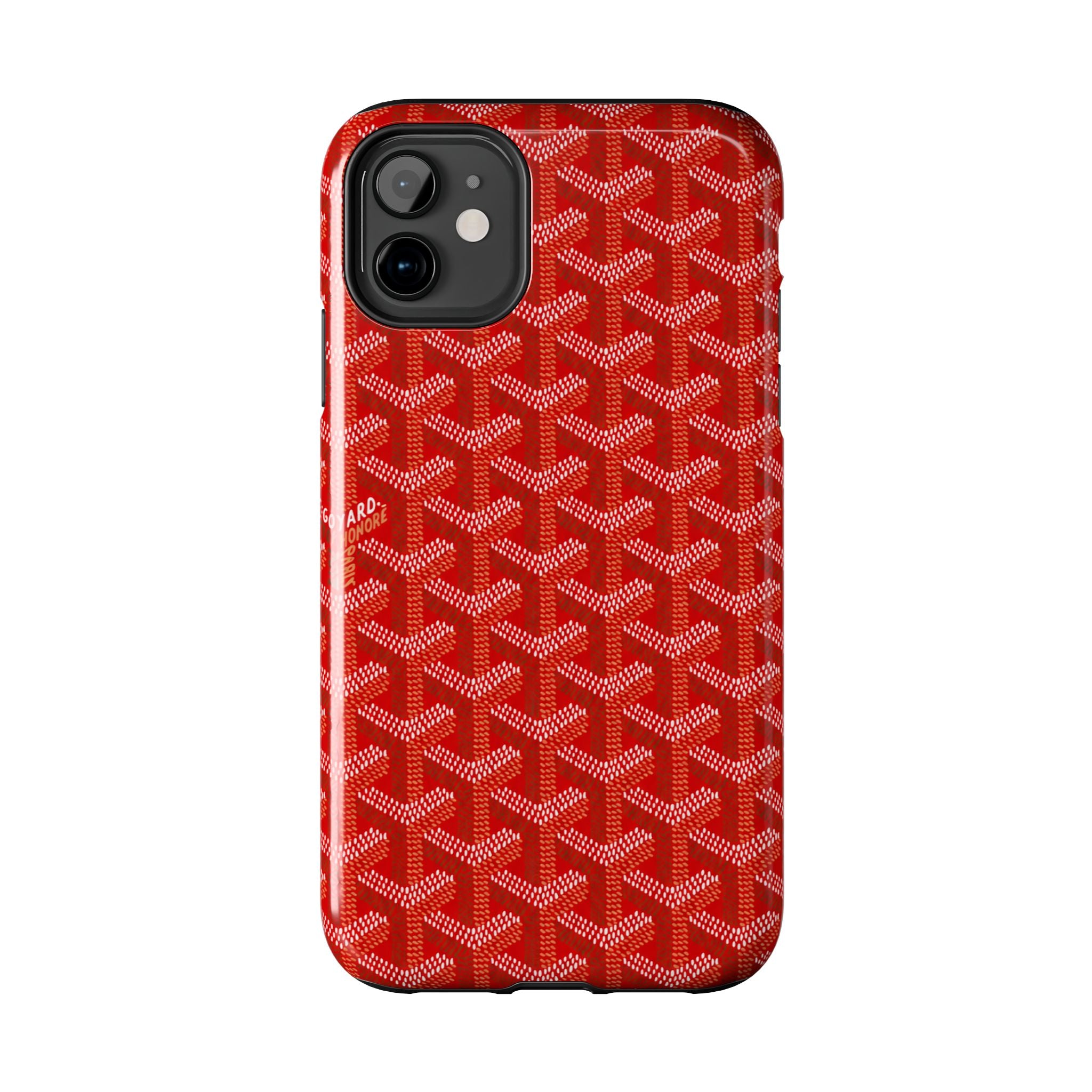 Red Goyard Phone Case