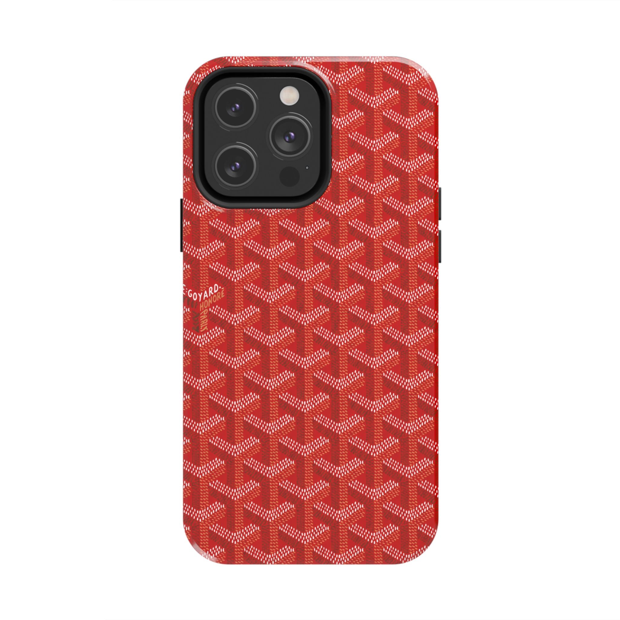 Red Goyard Phone Case