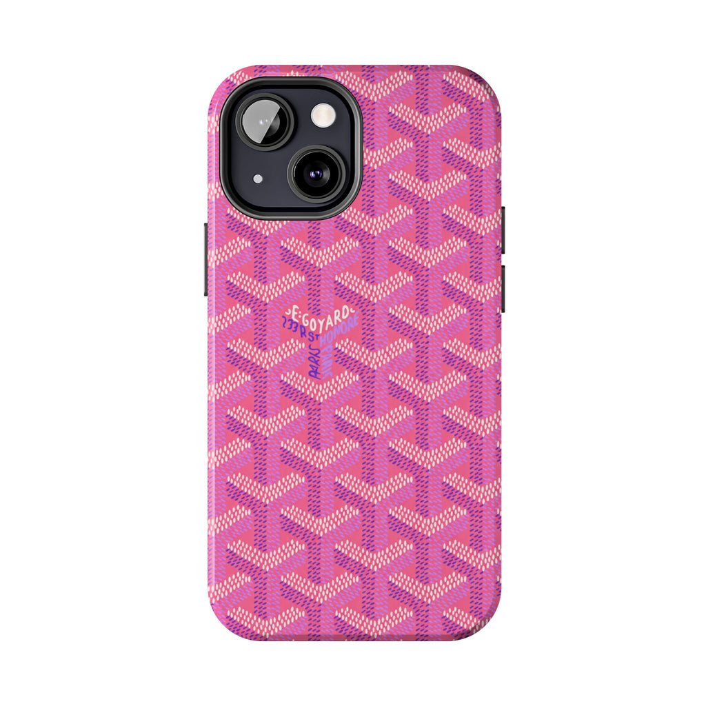 Pink Goyard Phone Case