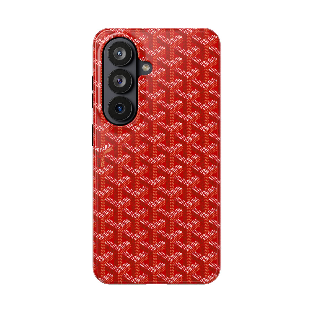 Red Goyard Phone Case