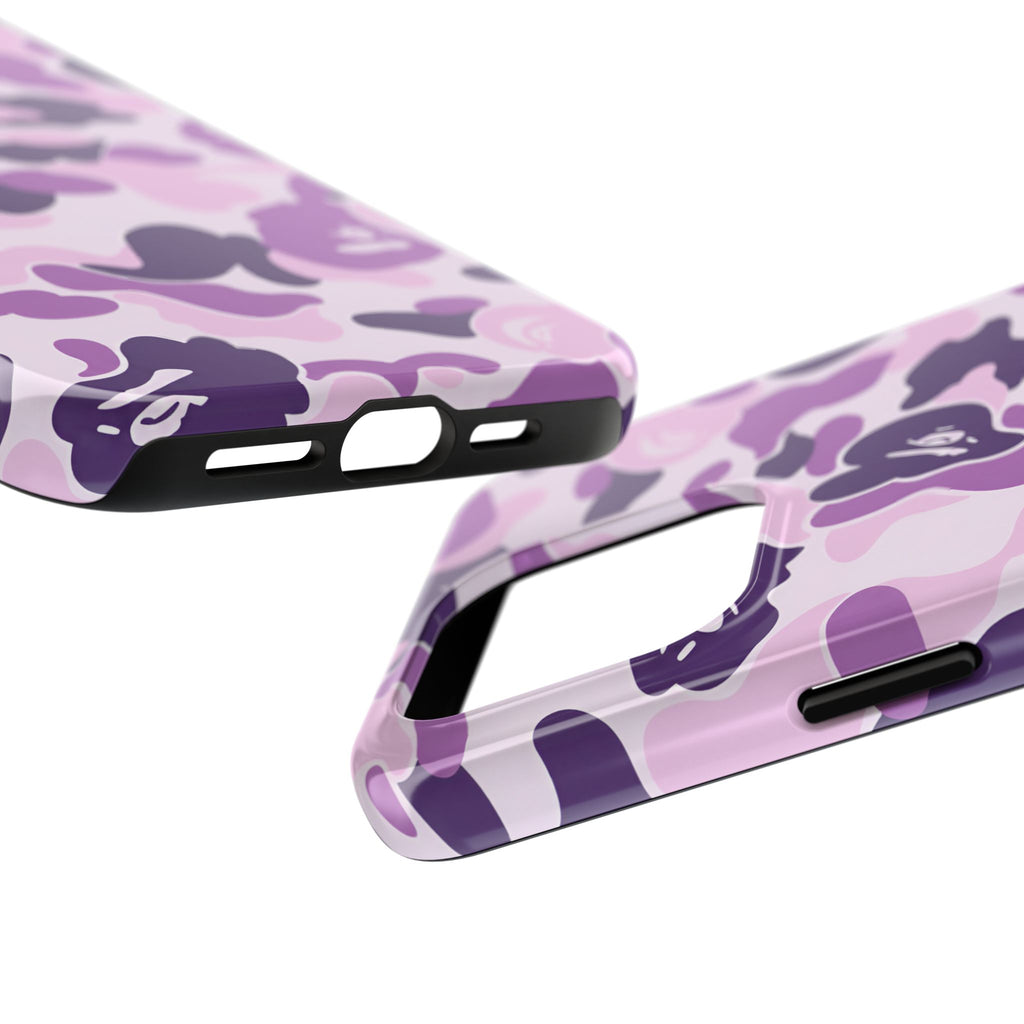 Purple Bape Print Phone Case