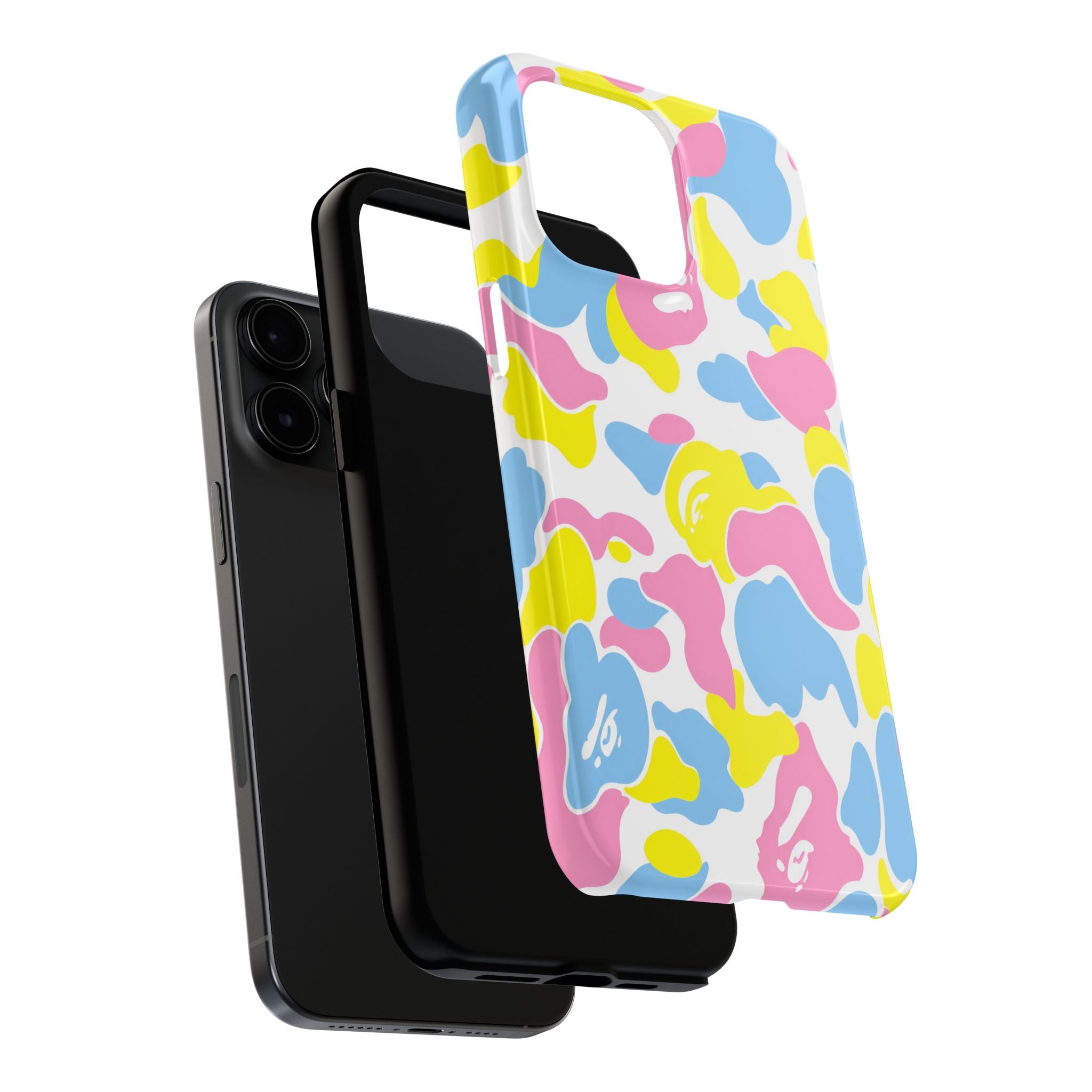 Multicolor Bape Print Phone Case