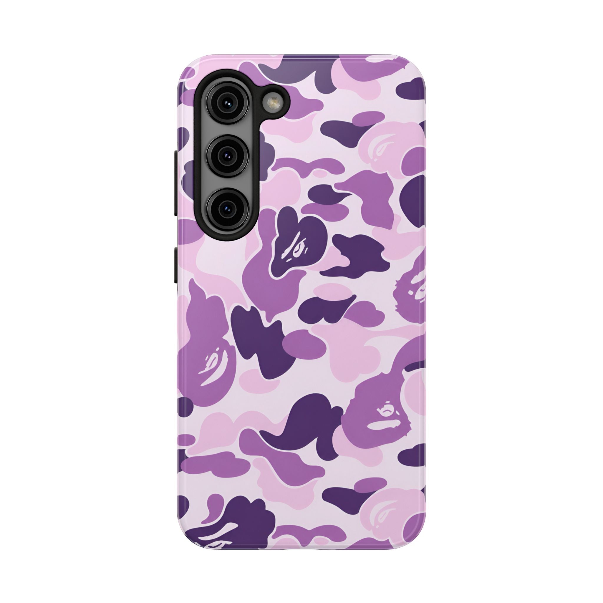 Purple Bape Print Phone Case