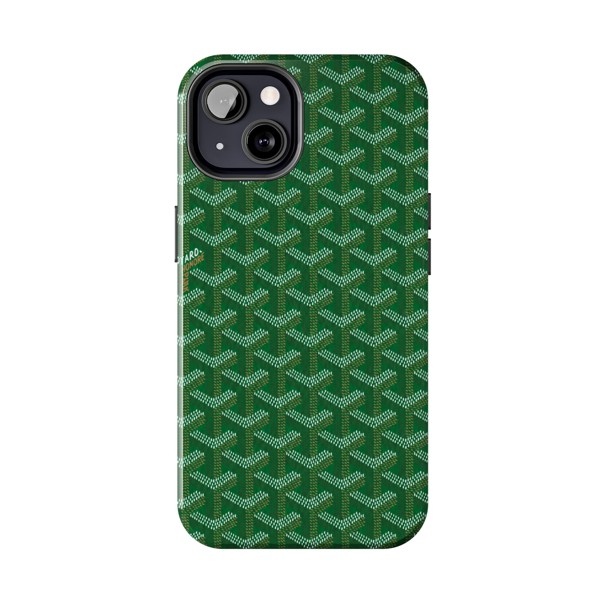 Green Goyard Phone Case