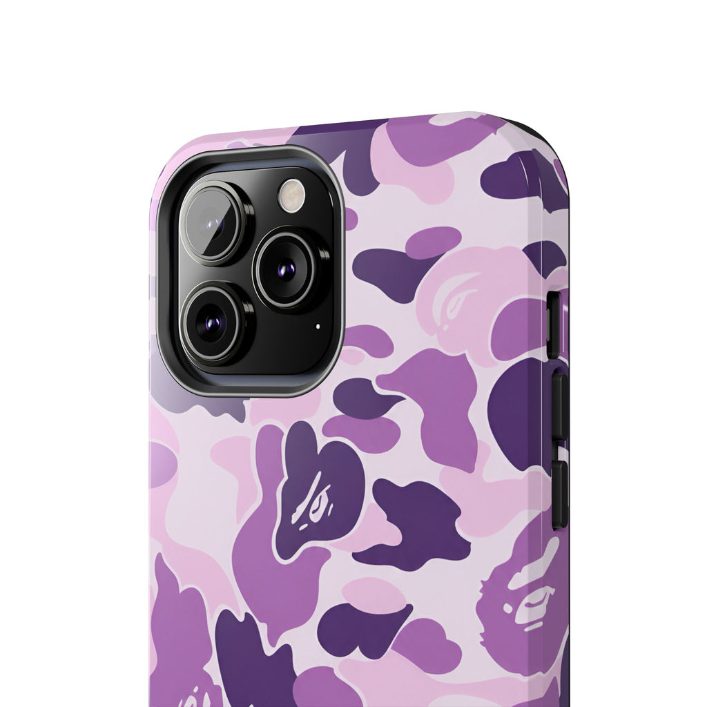 Purple Bape Print Phone Case