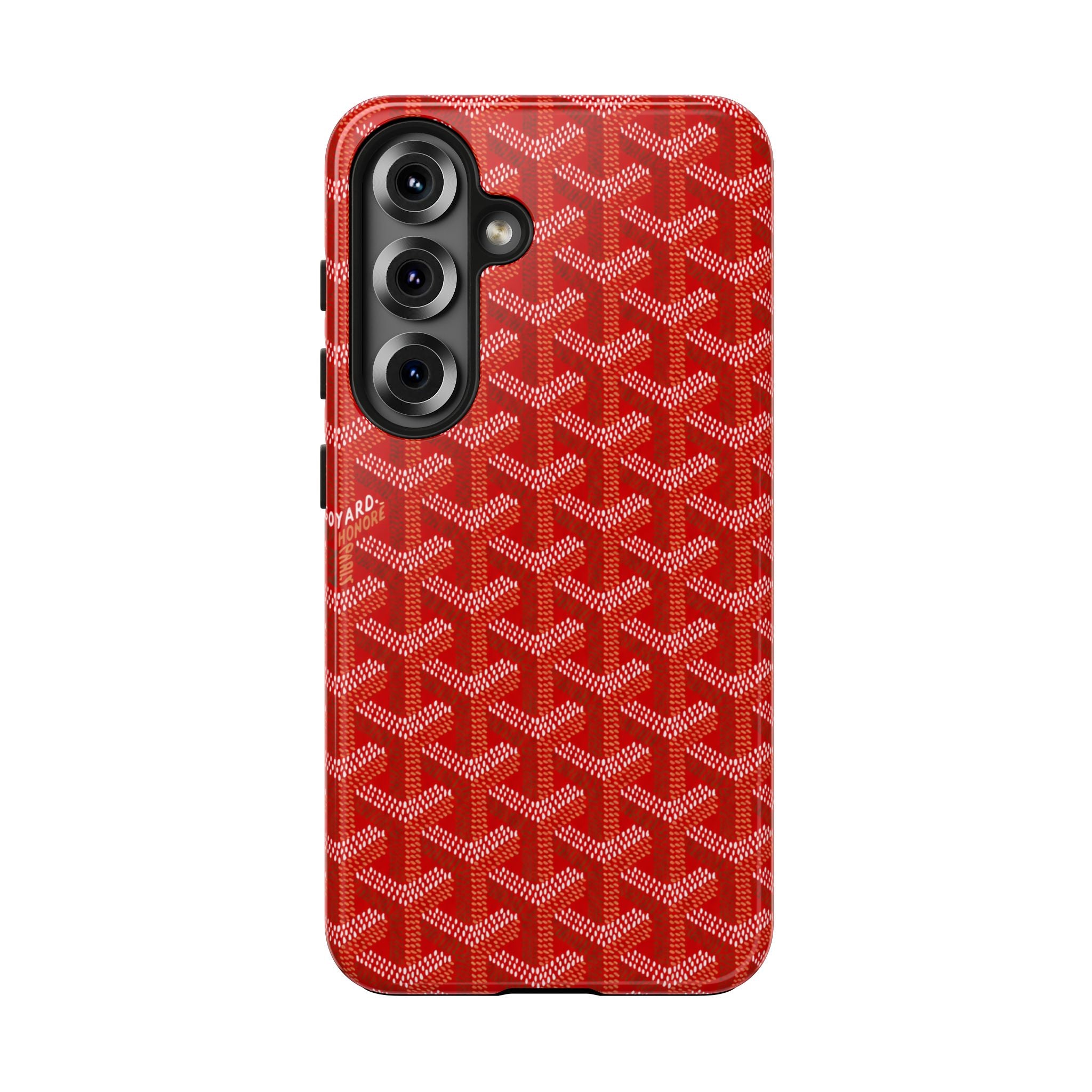 Red Goyard Phone Case