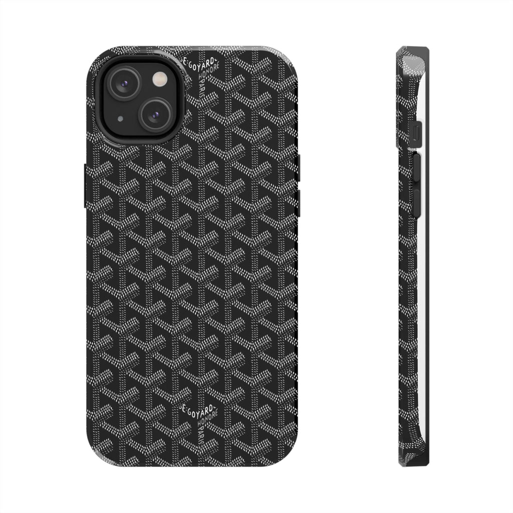 Black Goyard Phone Case
