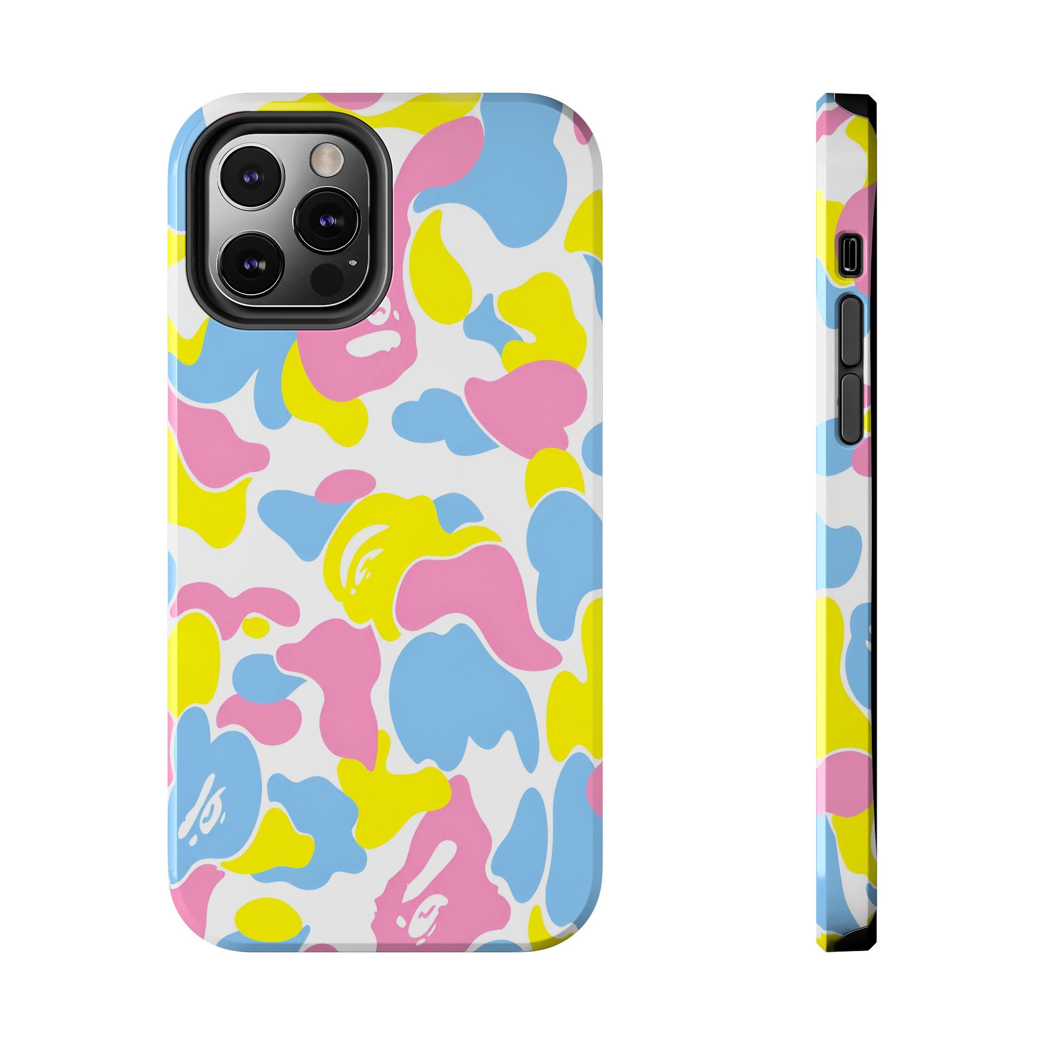 Multicolor Bape Print Phone Case
