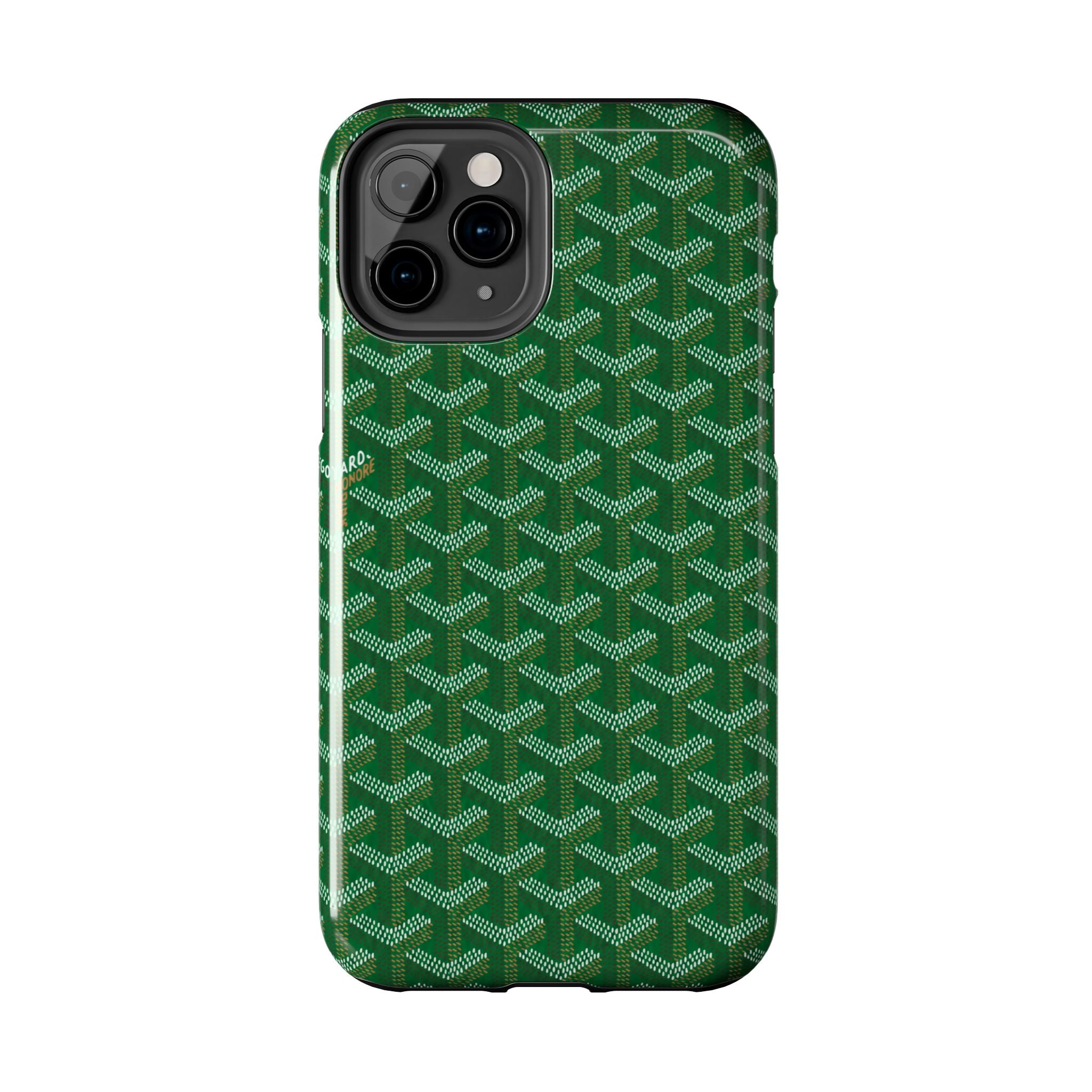 Green Goyard Phone Case