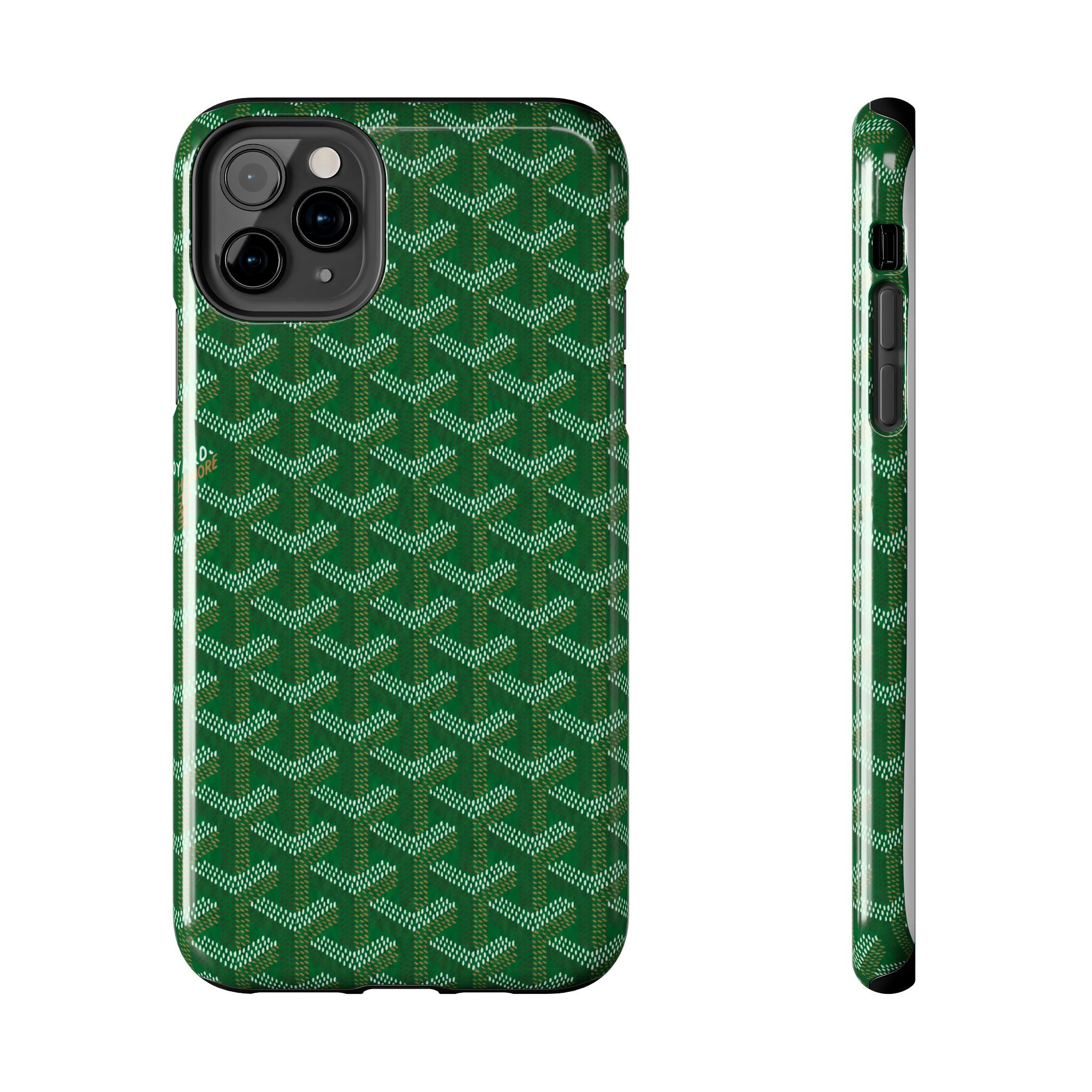 Green Goyard Phone Case
