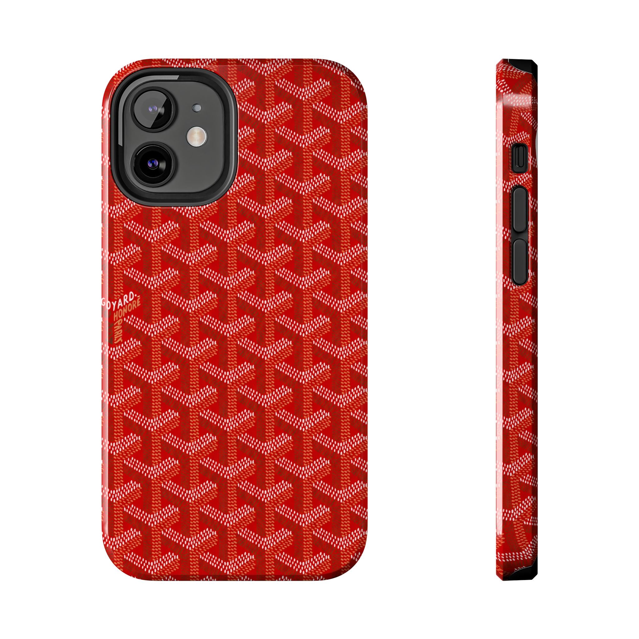 Red Goyard Phone Case