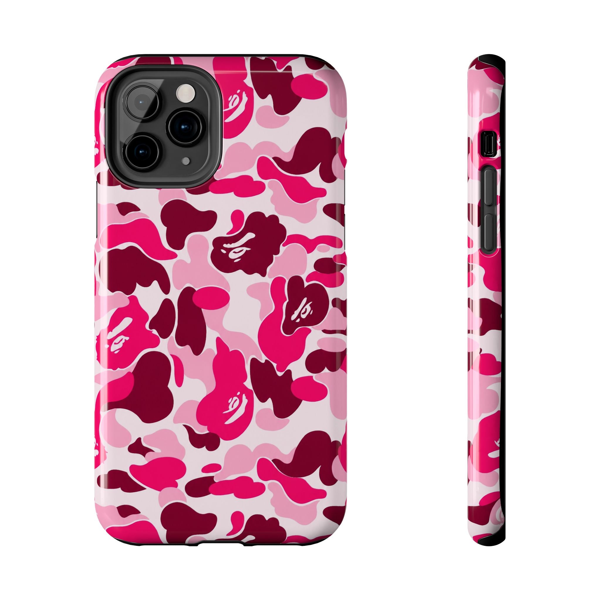 Pink Bape Print Phone Case