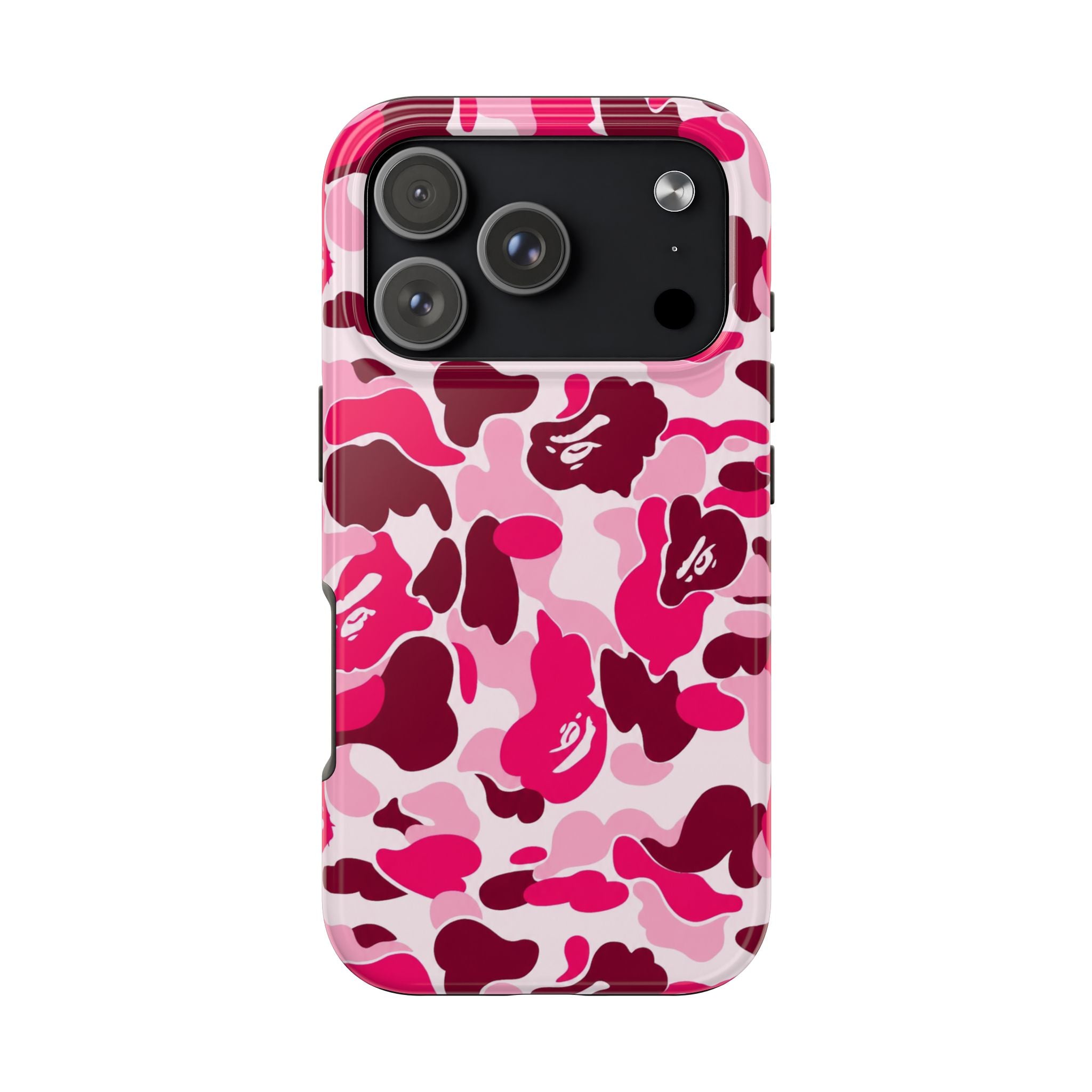 Pink Bape Print Phone Case